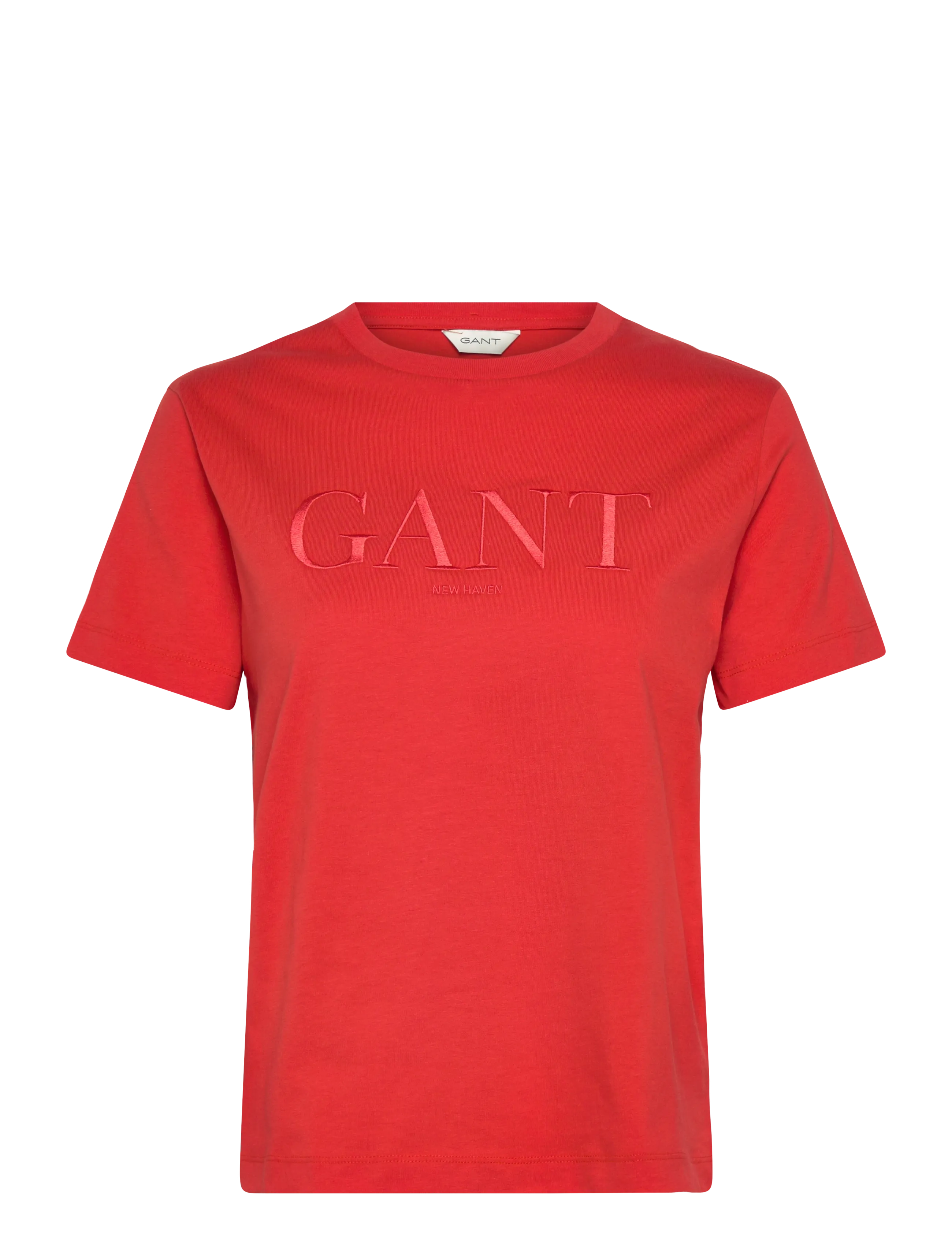Gant REG TONAL GRAPHIC SS T-SHIRT - Tøj - PERFECT RED / red