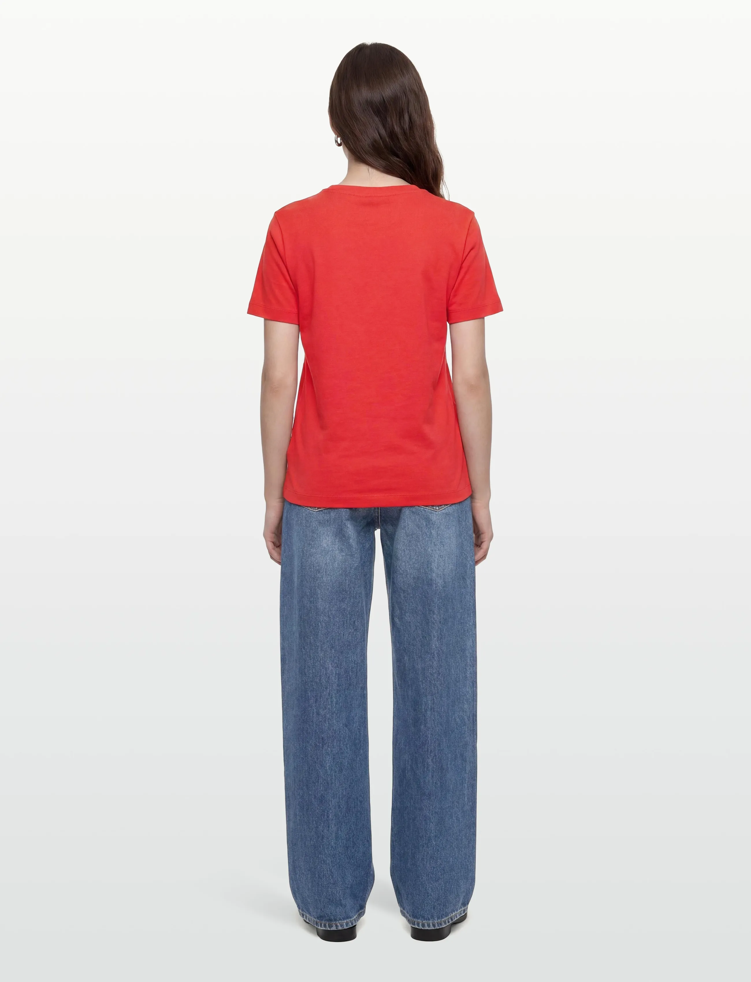 Gant - REG TONAL GRAPHIC SS T-SHIRT - t-shirty - perfect red - 4