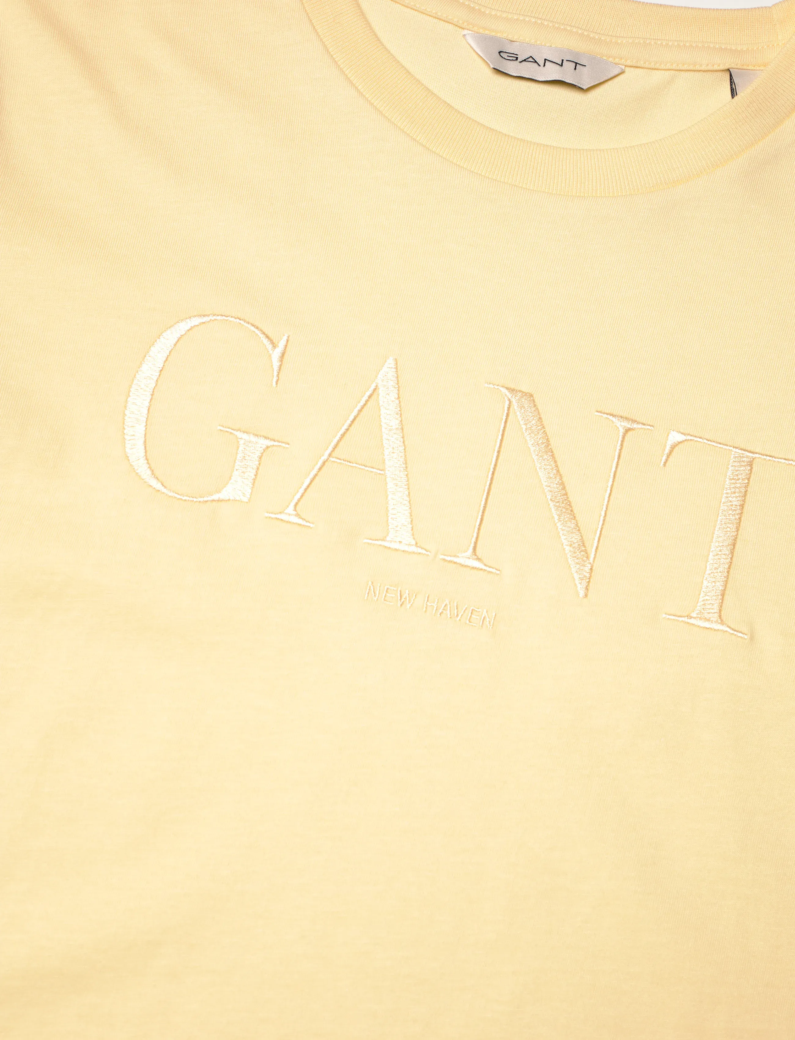 Gant - REG TONAL GRAPHIC SS T-SHIRT - t-shirts - vanilla yellow - 2