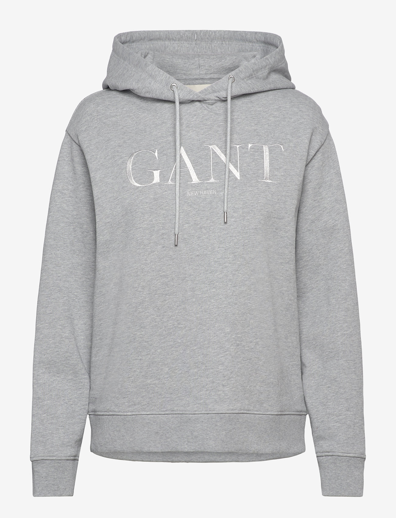 GANT - TONAL GRAPHIC HOODIE - hoodies - light grey melange - 0