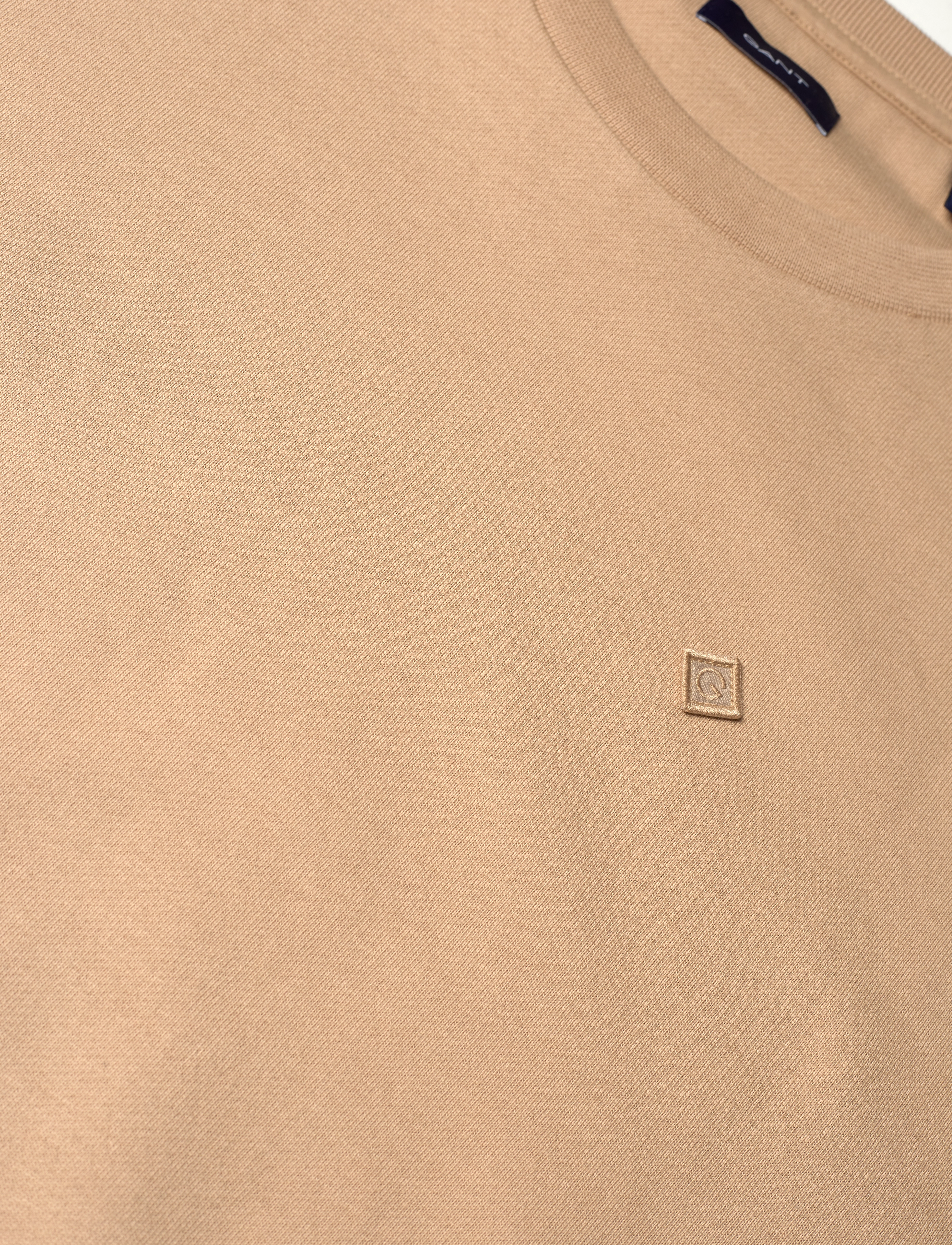 GANT - G BADGE C-NECK - dark khaki - 2