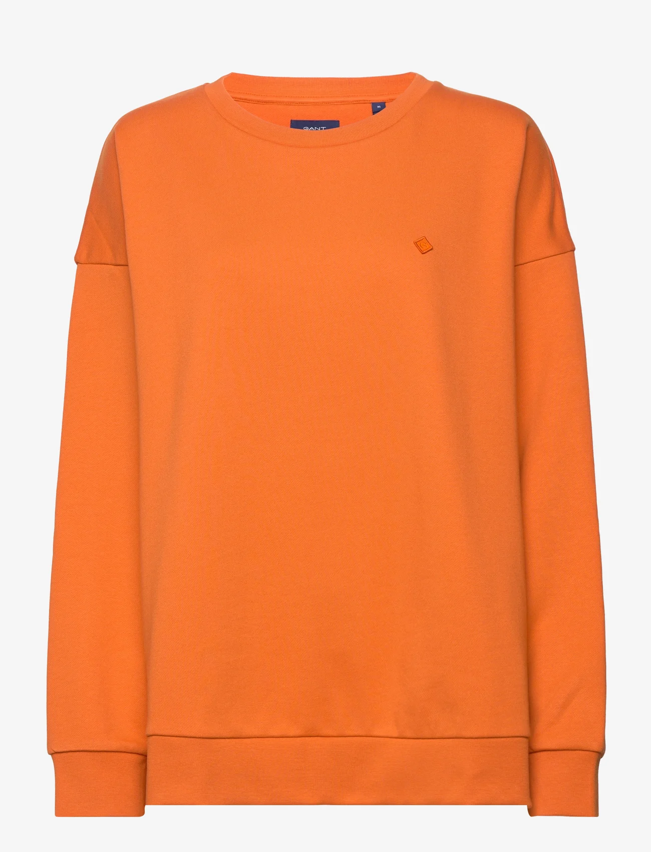 GANT - G BADGE C-NECK - džemperiai su gobtuvu - pumpkin orange - 0