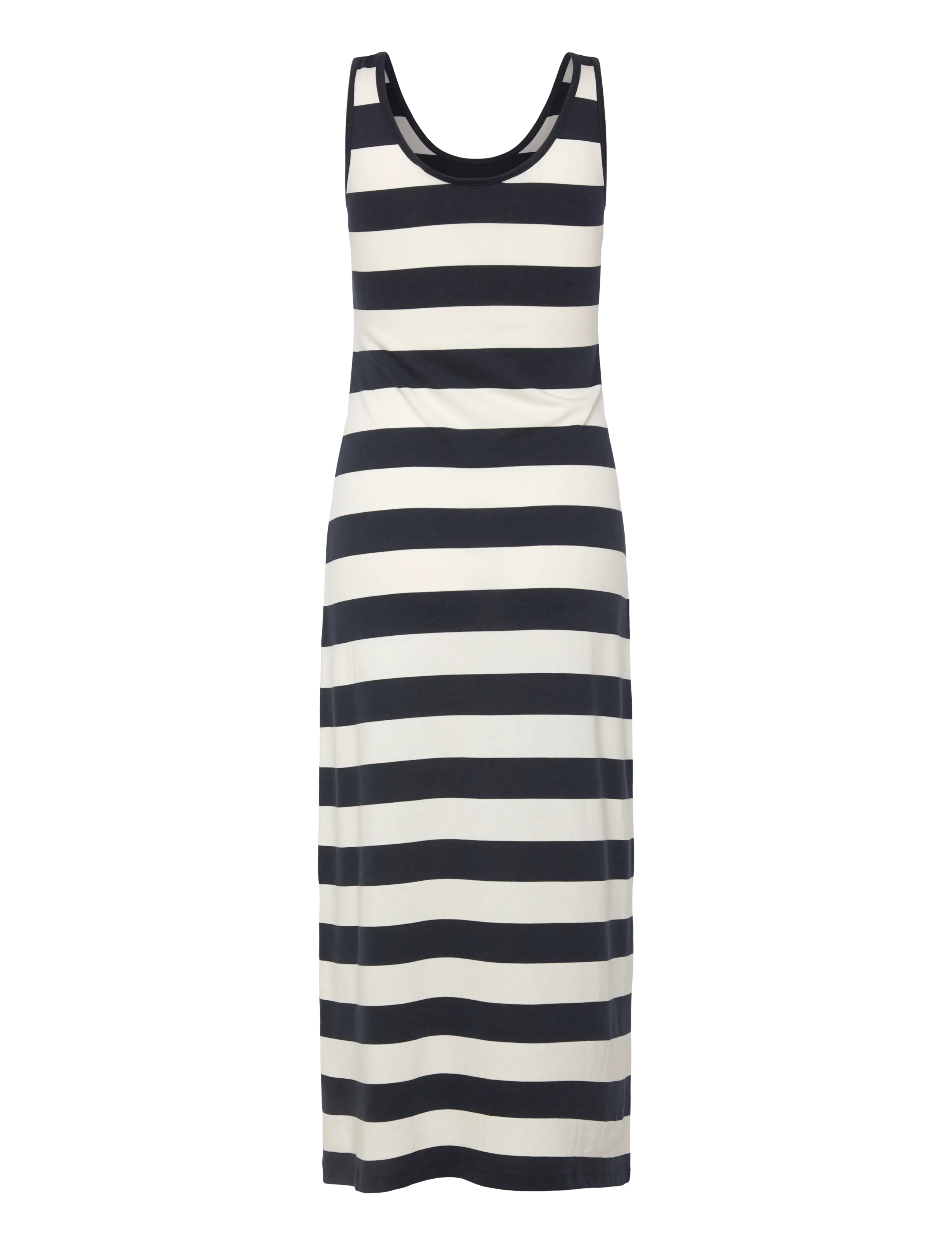 Gant - STRIPED FLUID MIDI JERSEY DRESS - robes midi - evening blue - 2