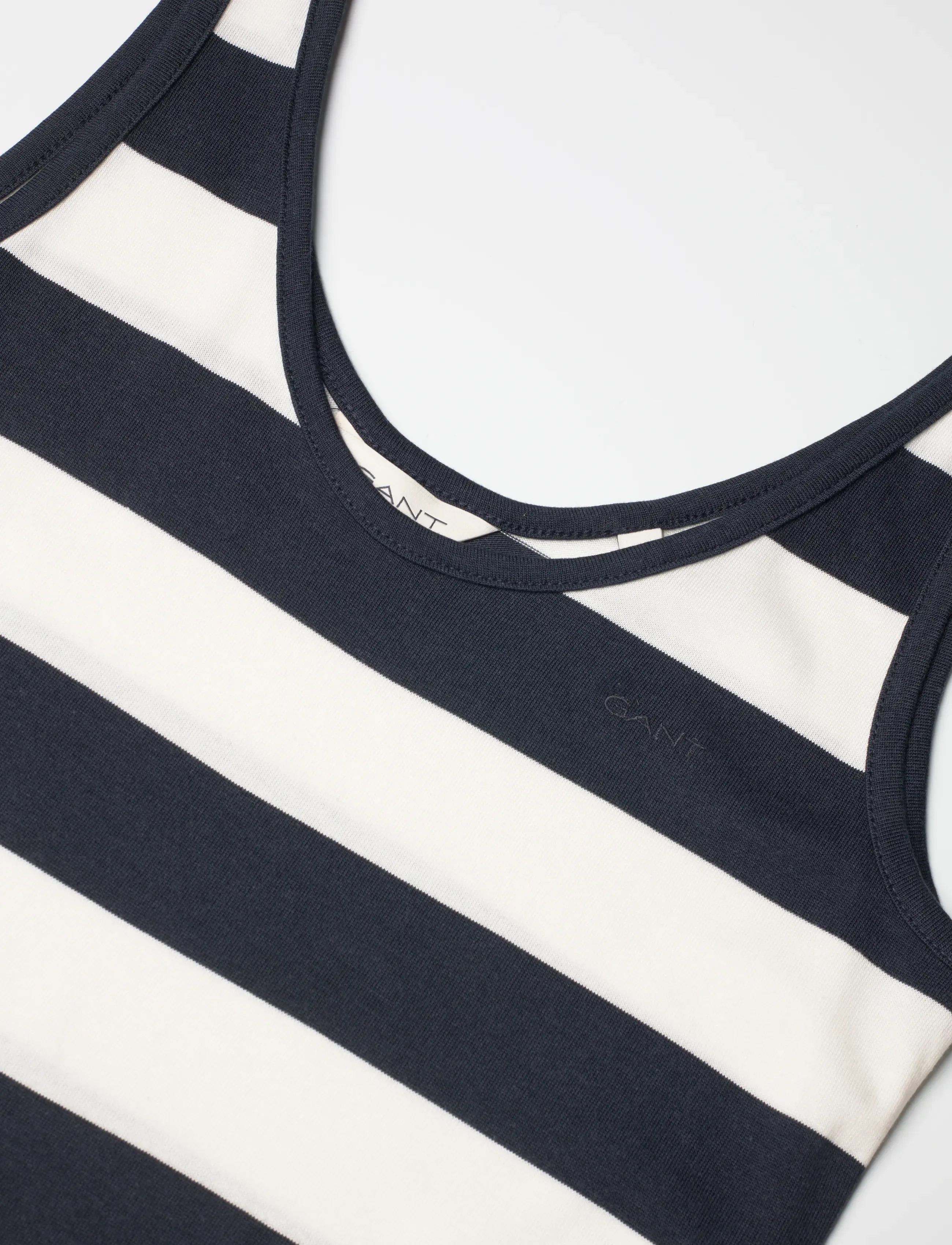 Gant - STRIPED FLUID MIDI JERSEY DRESS - robes midi - evening blue - 5