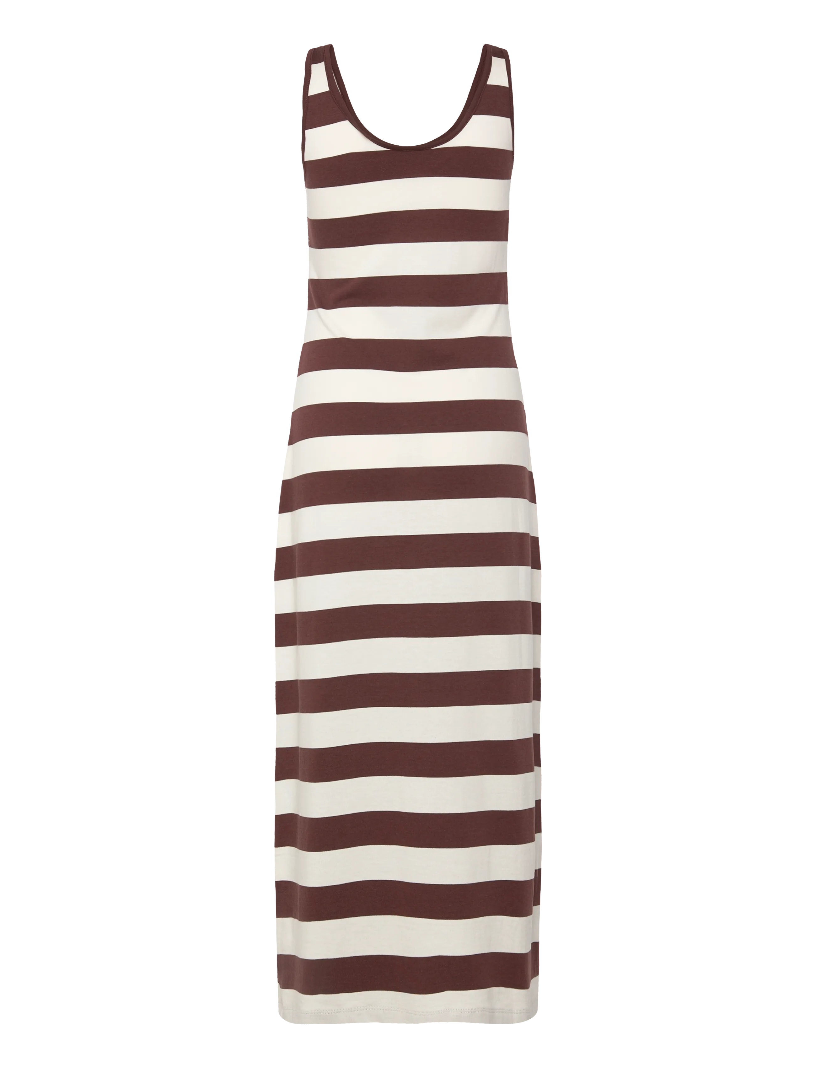 Gant - STRIPED FLUID MIDI JERSEY DRESS - midi kjoler - fresh soil - 1