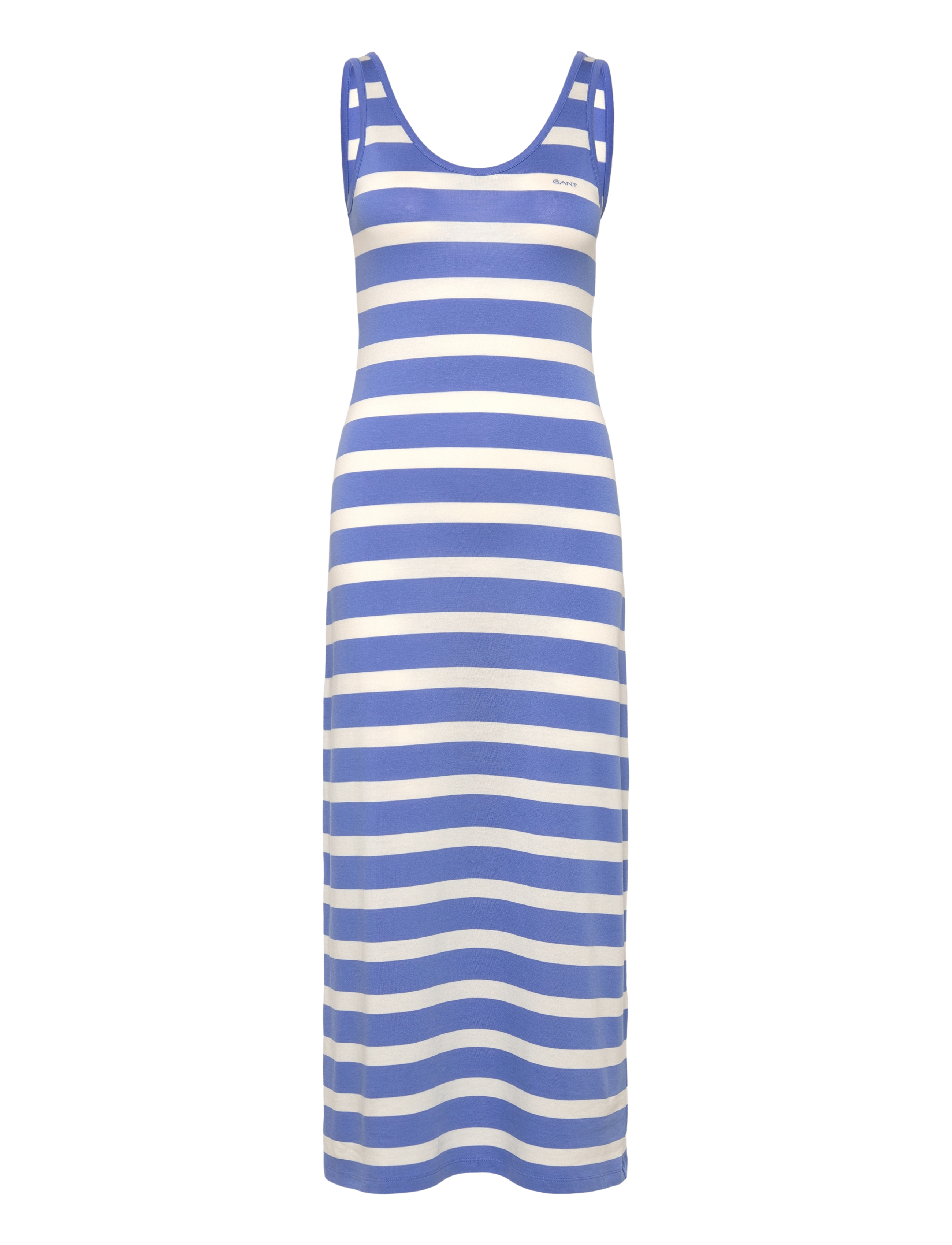 Gant STRIPED FLUID MIDI JERSEY DRESS - Kjoler - PERFECT BLUE / blue