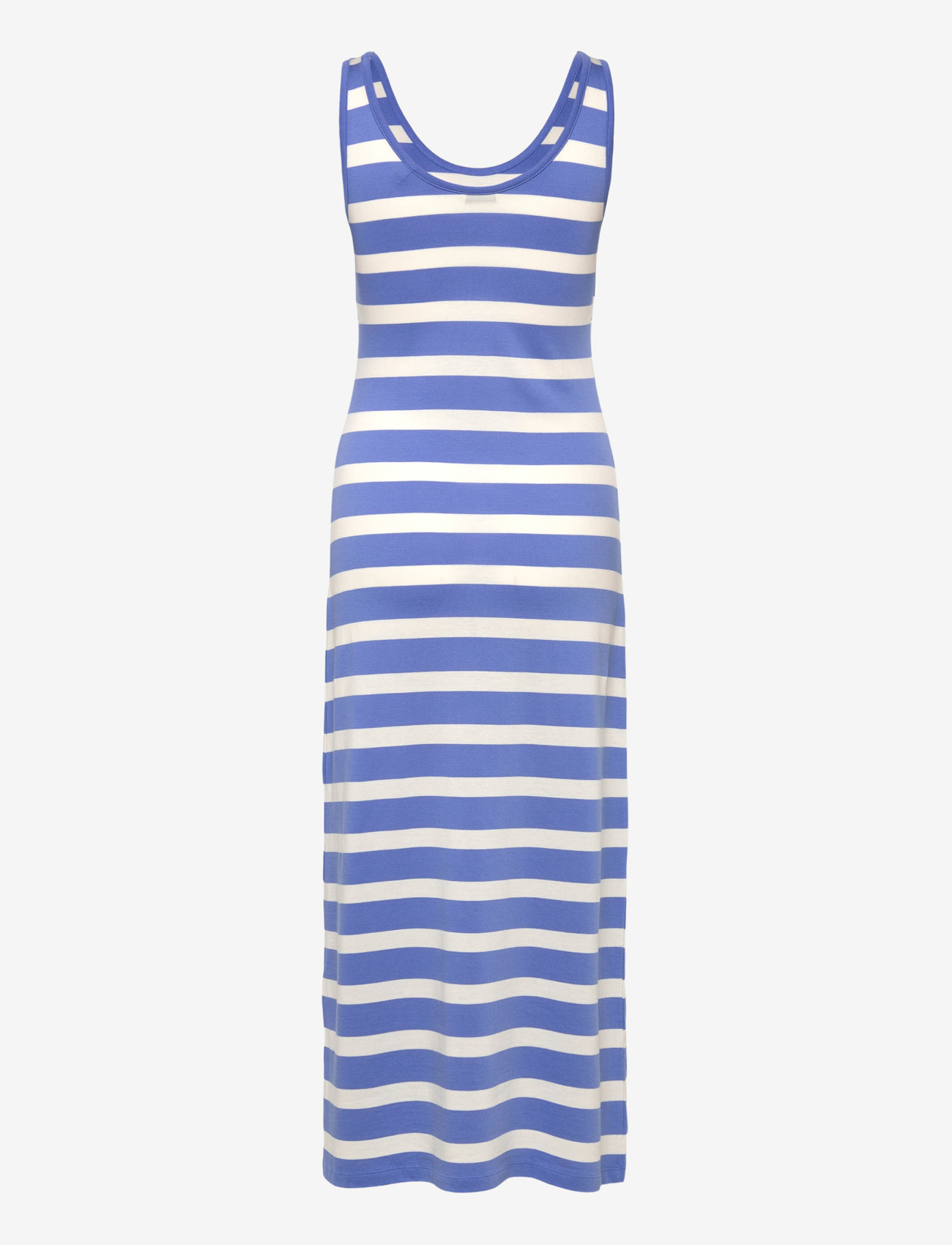 GANT - STRIPED TANK TOP JERSEY MIDI DRESS - sommerkleider - perfect blue - 1