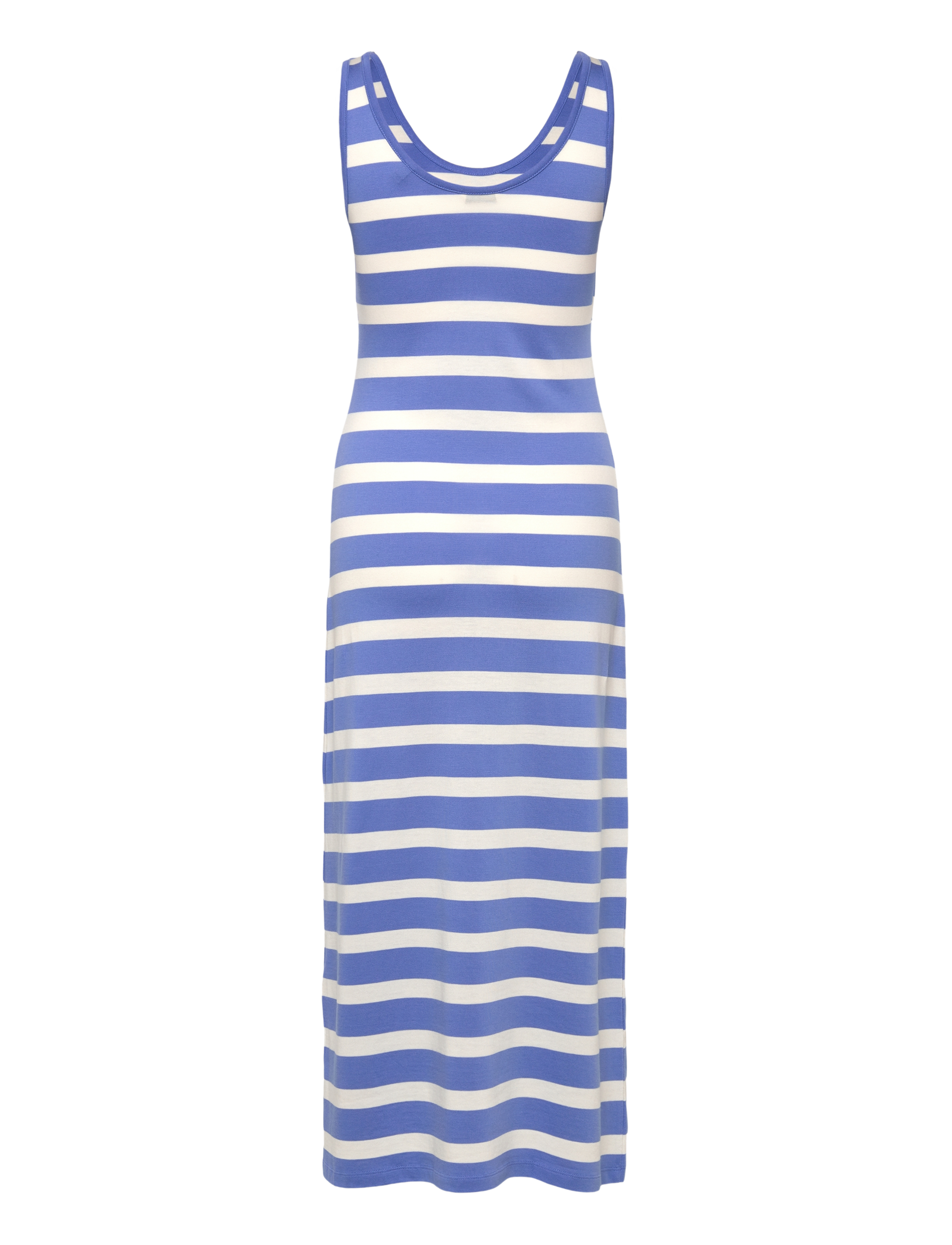 Gant - STRIPED FLUID MIDI JERSEY DRESS - midi kjoler - perfect blue - 2