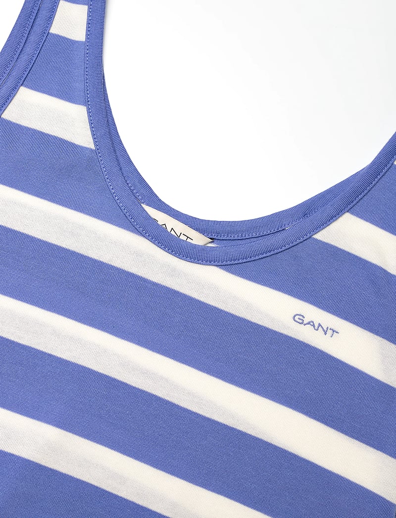 GANT - STRIPED FLUID MIDI JERSEY DRESS - suvekleidid - perfect blue - 2
