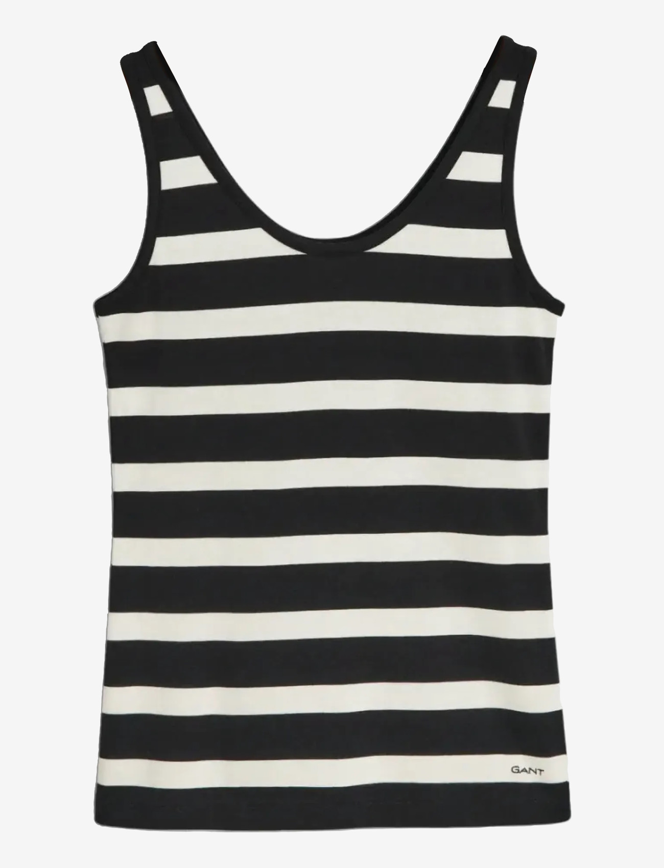 GANT - STRIPED TANK TOP - topid ja varrukateta alussärgid - black - 1