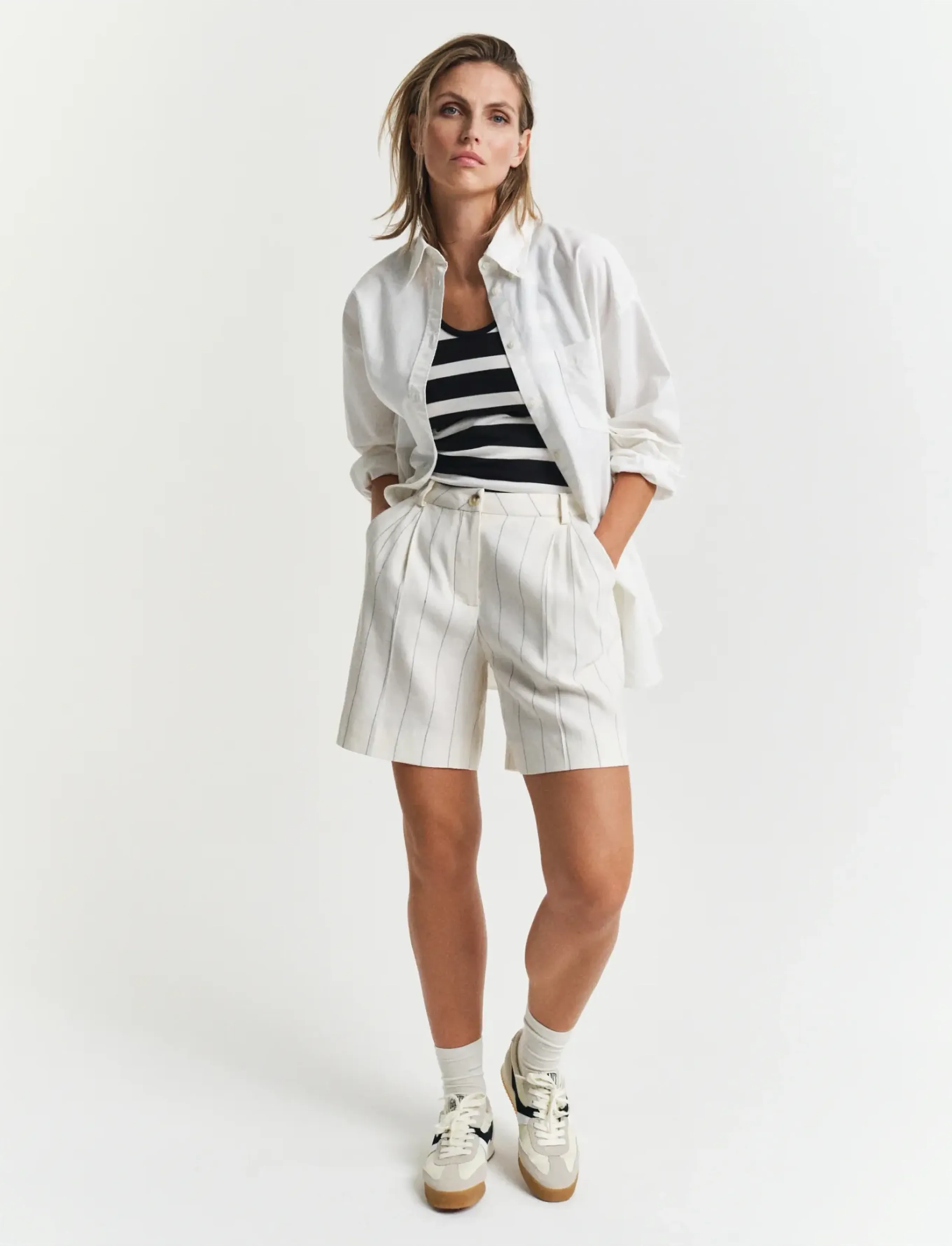 Gant - STRIPED TANK TOP - black - 4