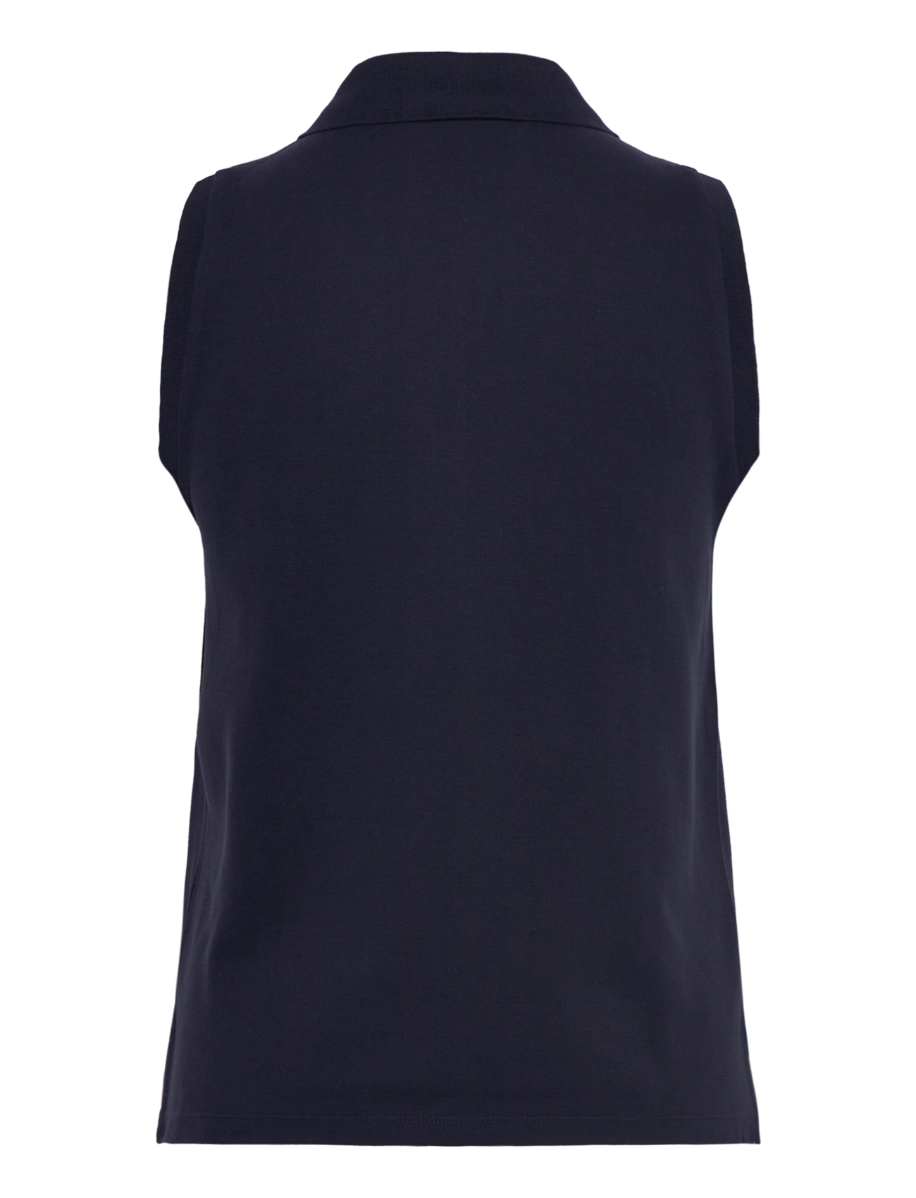 Gant - CONTRAST COLLAR SLEEVELESS PIQUE - ermeløse topper - evening blue - 1