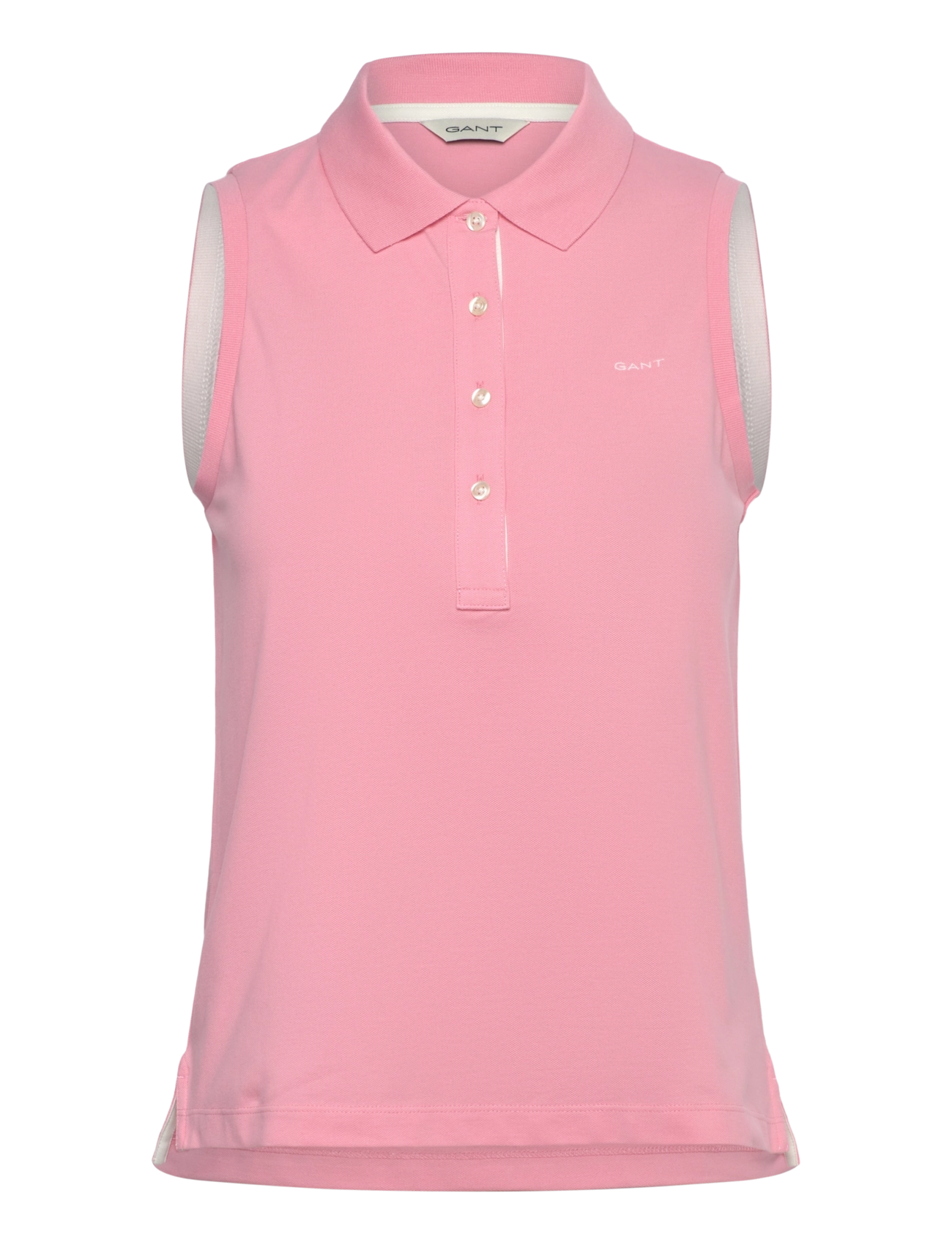 GANT Contrast Collar Ärmellos Pique Pink - M - Damen