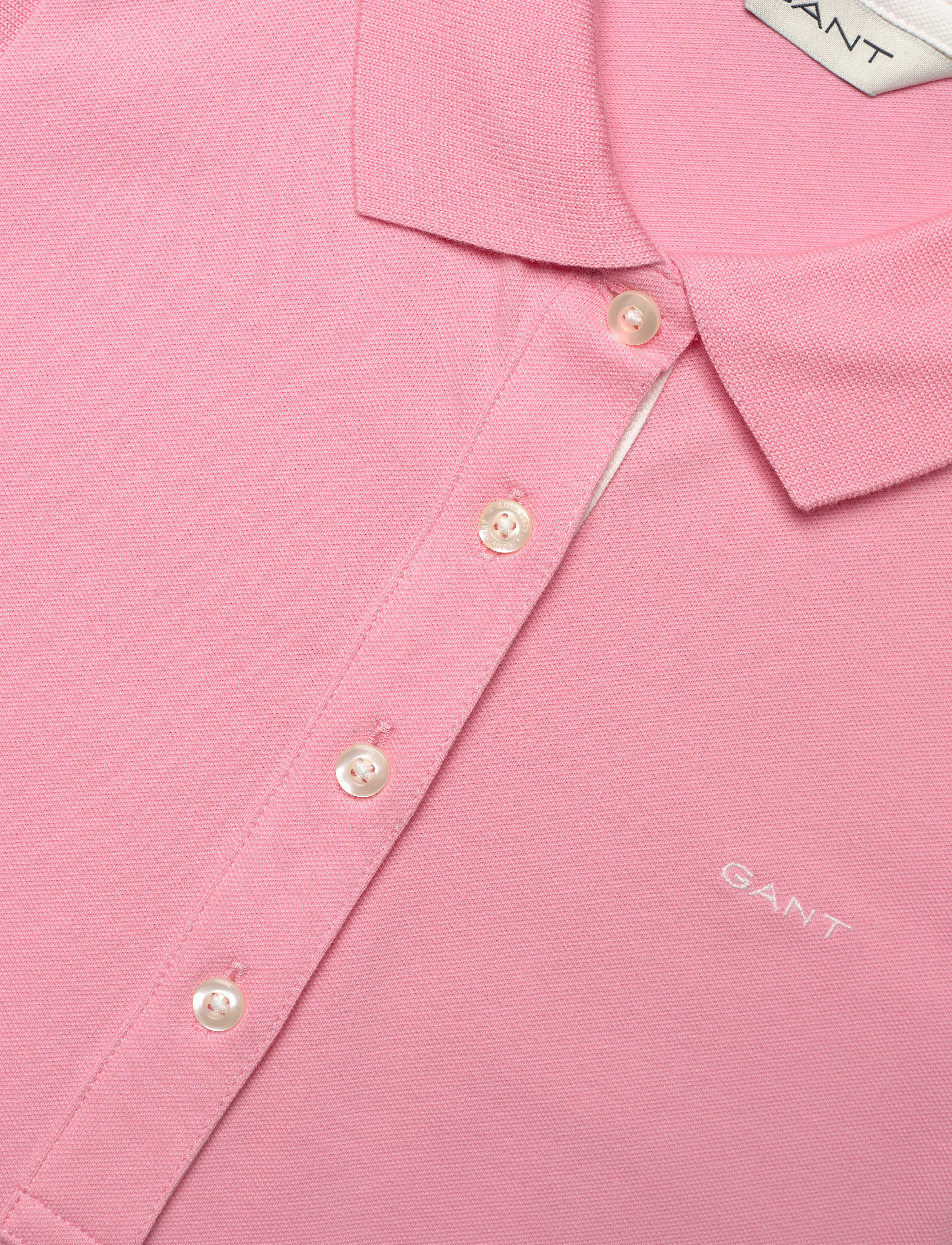 Gant - CONTRAST COLLAR SLEEVELESS PIQUE - tanktops - geranium pink - 2