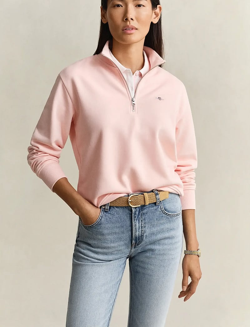 GANT - SHIELD HALF-ZIP - modetrends - apricot pink - 0