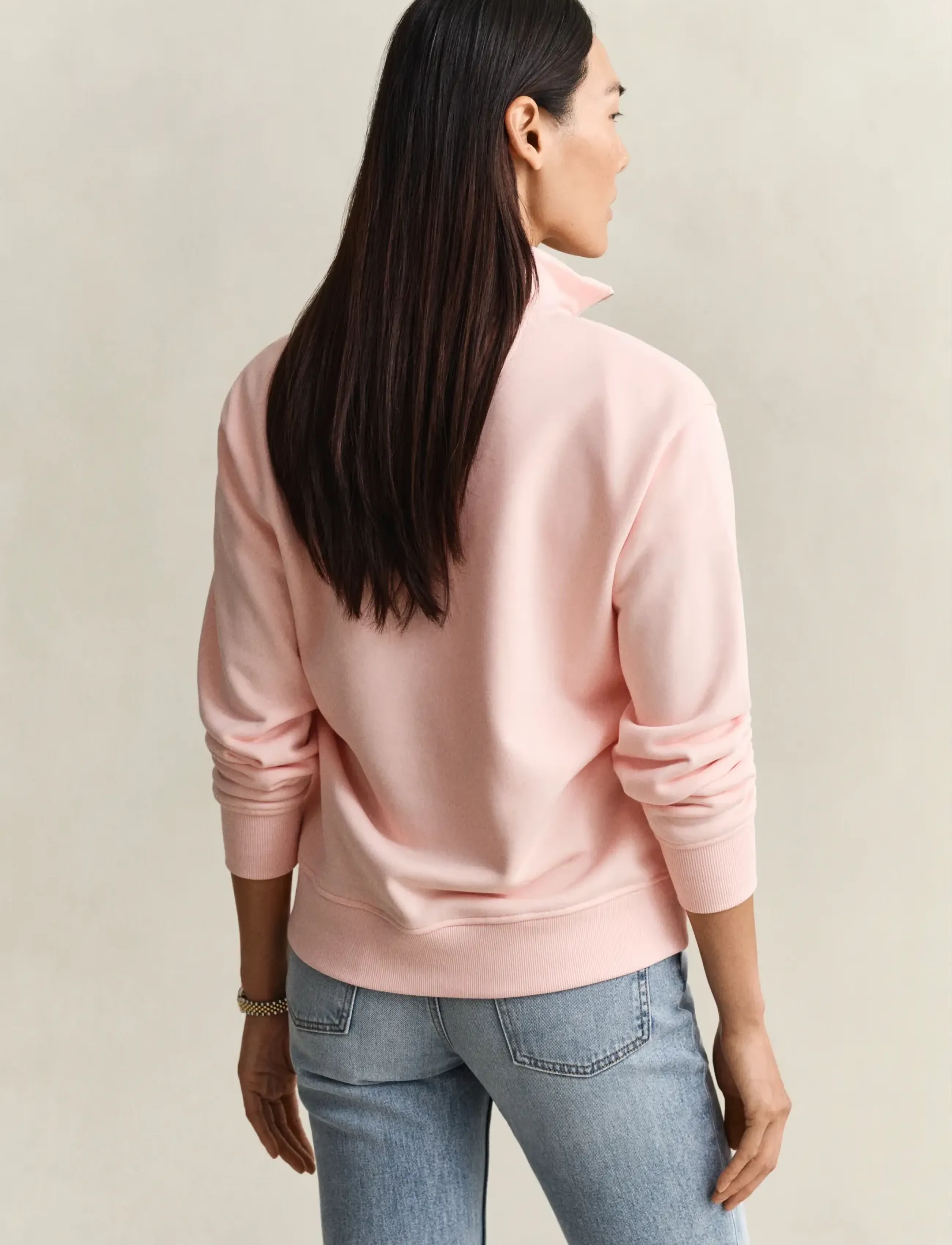 Gant - SHIELD HALF-ZIP - dressipluusid ja kapuutsiga dressipluusid - apricot pink - 2