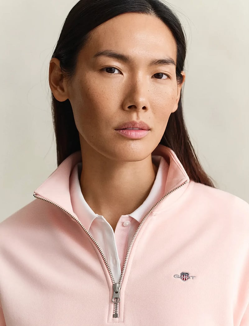 GANT - SHIELD HALF-ZIP - modetrends - apricot pink - 3