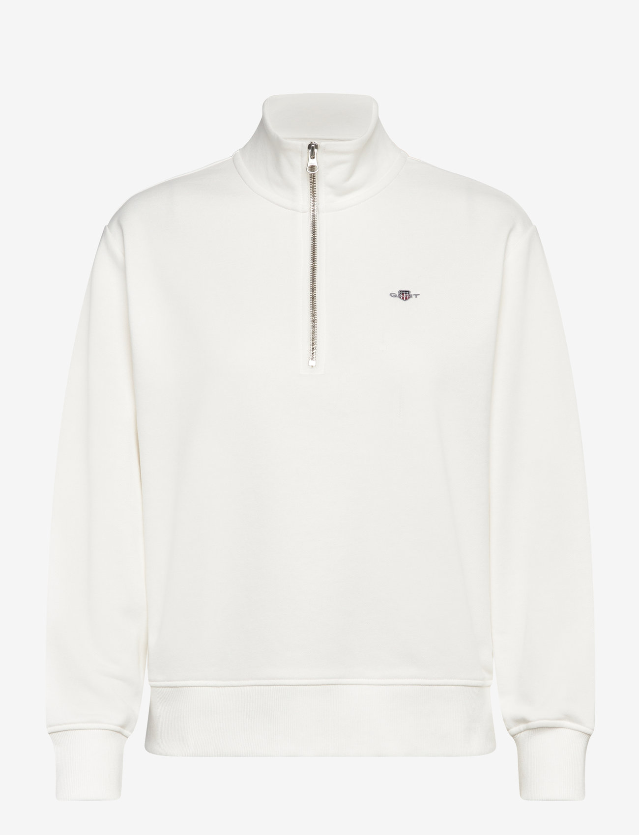 GANT - SHIELD HALF-ZIP - kvinnor - eggshell - 0