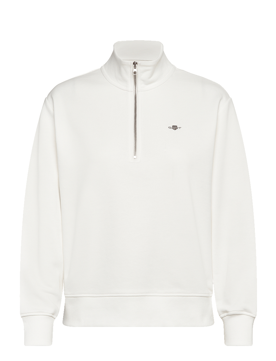 Gant - SHIELD HALF-ZIP - sweatshirts - eggshell - 1