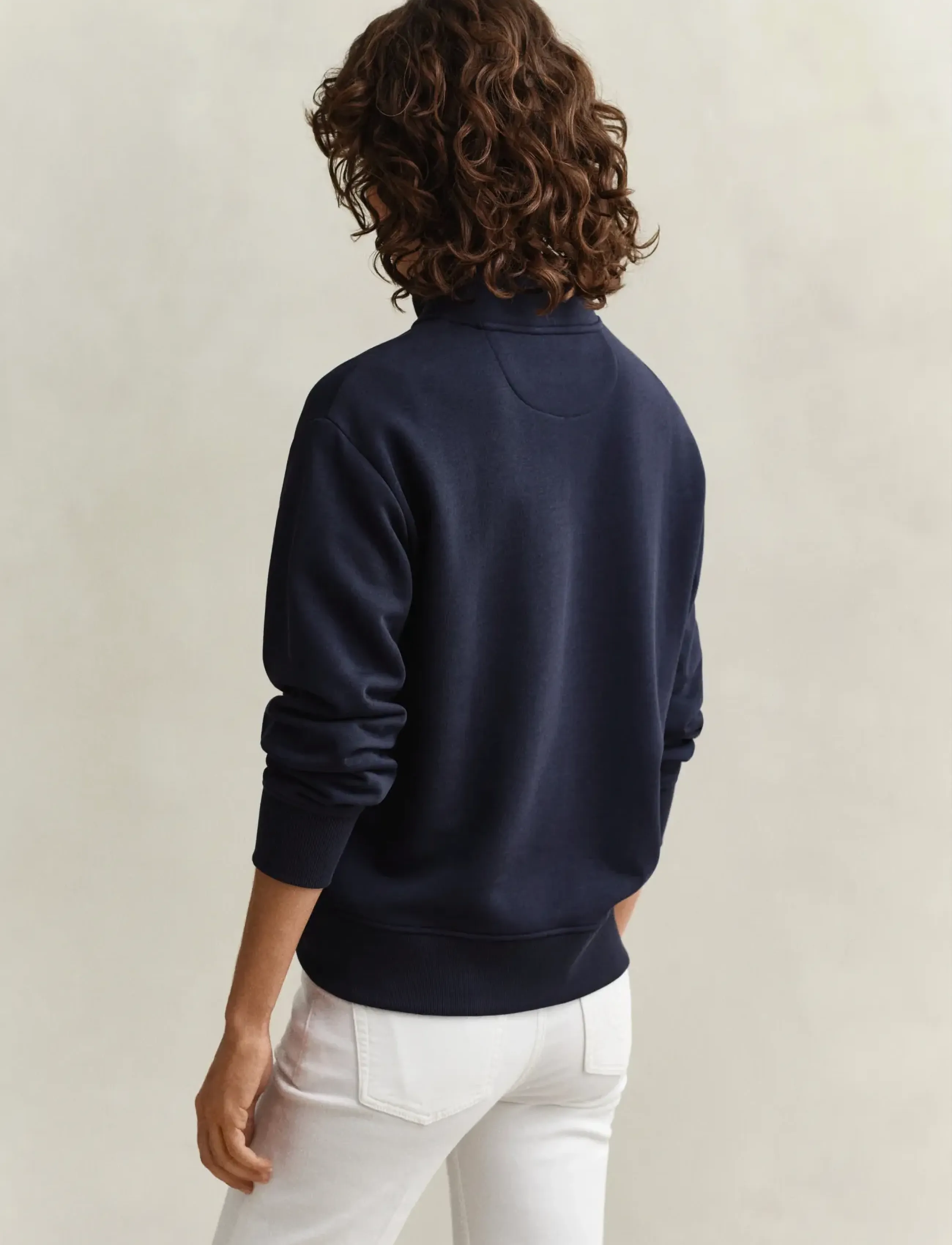 Gant - SHIELD HALF-ZIP - svetarit & hupparit - evening blue - 3