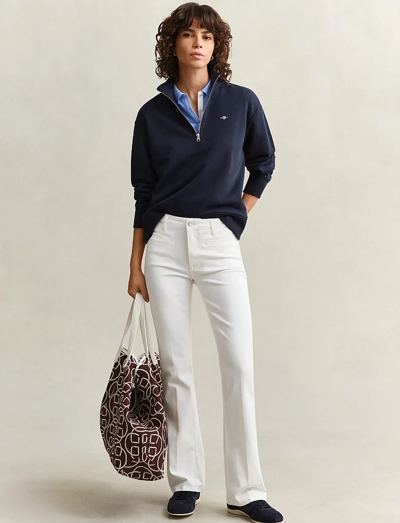 GANT - SHIELD HALF-ZIP - fashion trends - evening blue - 5