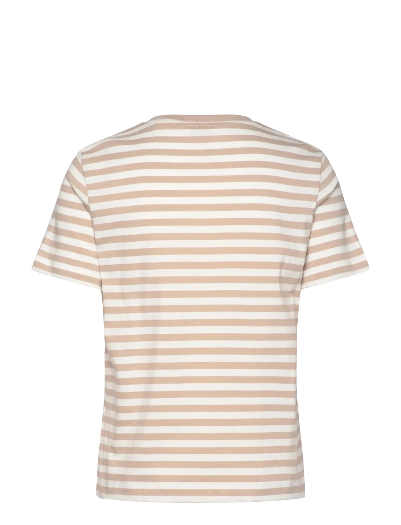 Gant - REG STRIPED SHIELD SS T-SHIRT - t-shirts - dry sand - 2