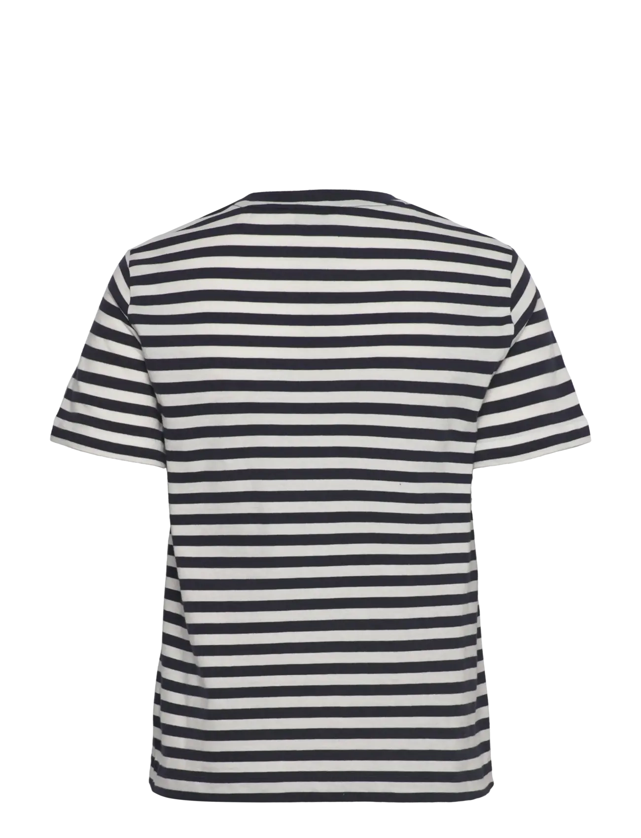 Gant - REG STRIPED SHIELD SS T-SHIRT - t-shirts - evening blue - 2
