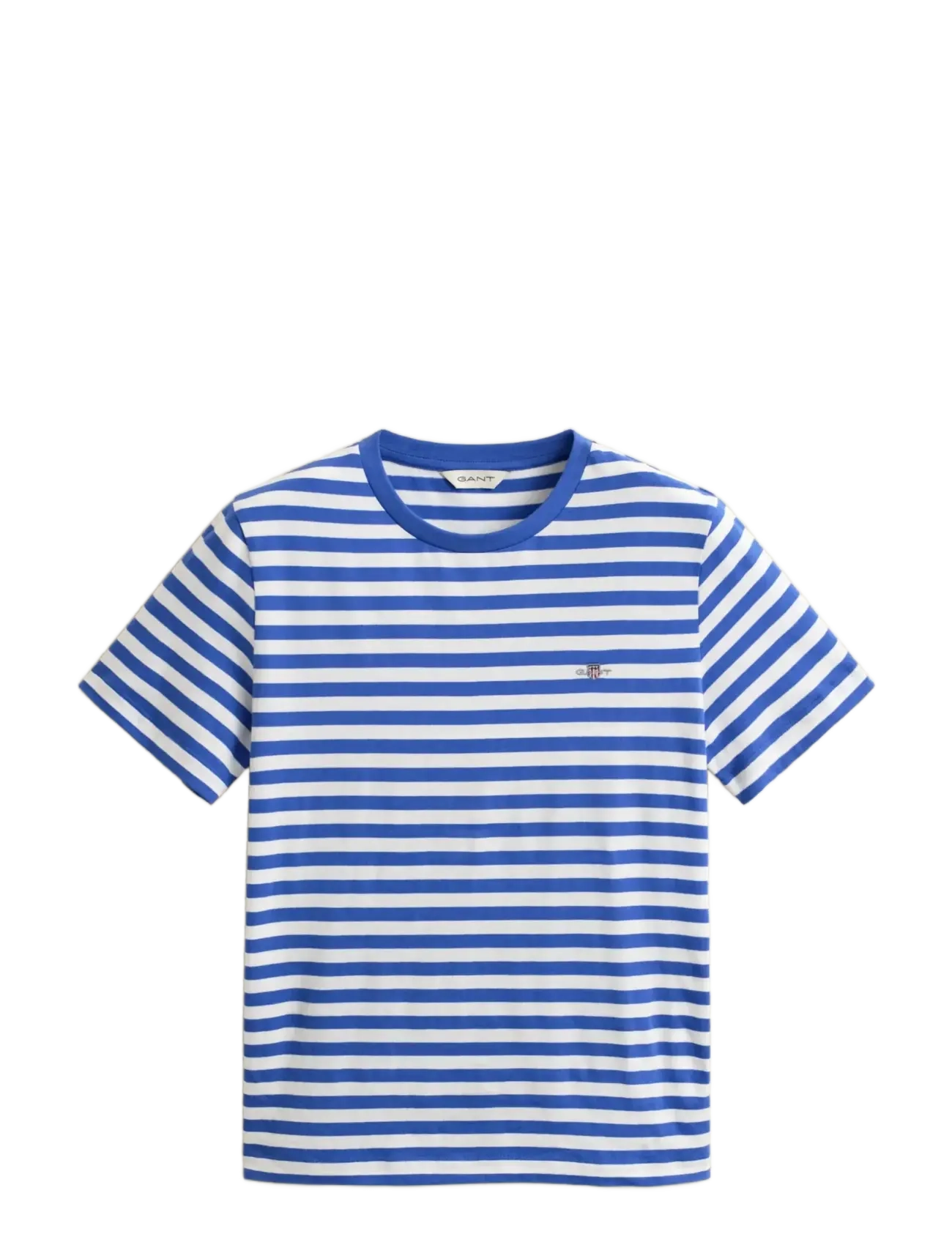 GANT REG STRIPED SHIELD SS T-SHIRT - GANT - ROYAL BLUE / blue