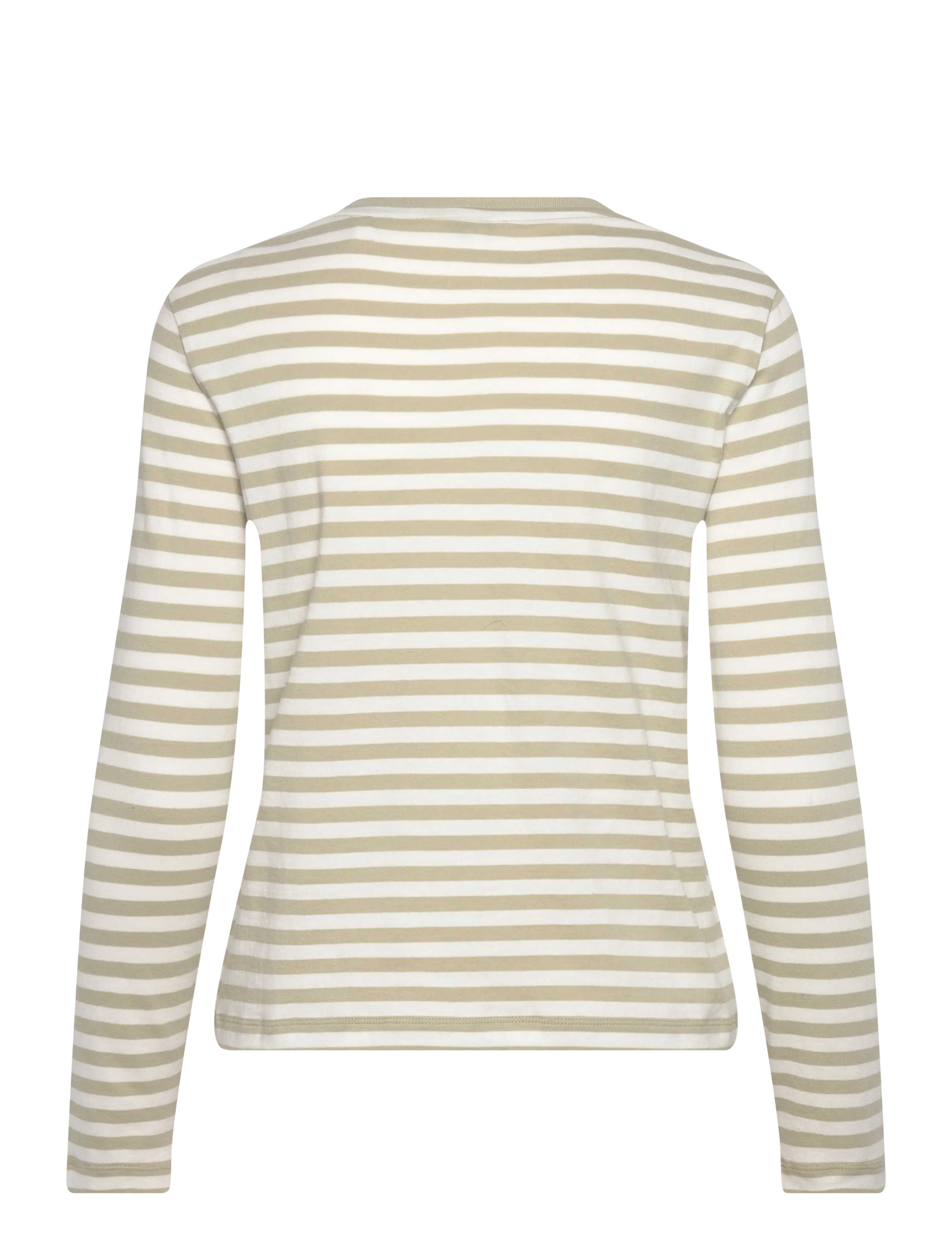 Gant - REG STRIPED SHIELD LS T-SHIRT - hauts à manches longues - country beige - 2
