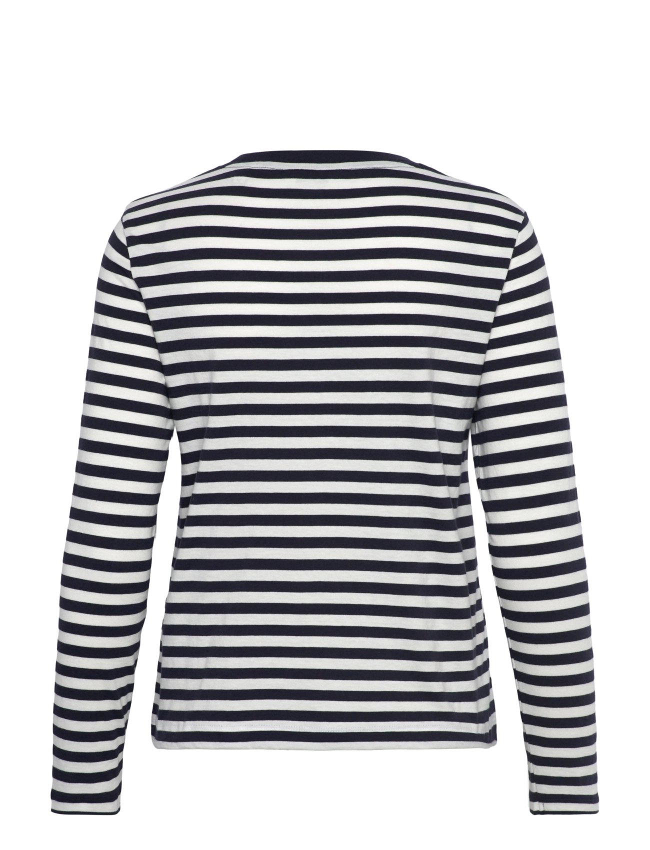 Gant - REG STRIPED SHIELD LS T-SHIRT - langærmede toppe - evening blue - 2