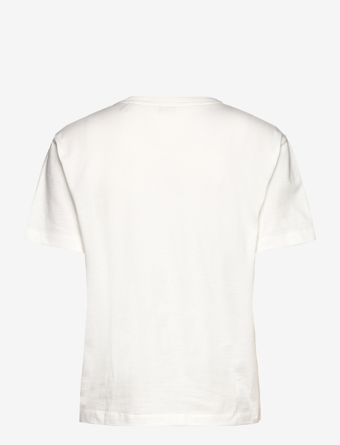 GANT - EMBROIDERED ANCHOR SS T-SHIRT - t-shirts - eggshell - 1