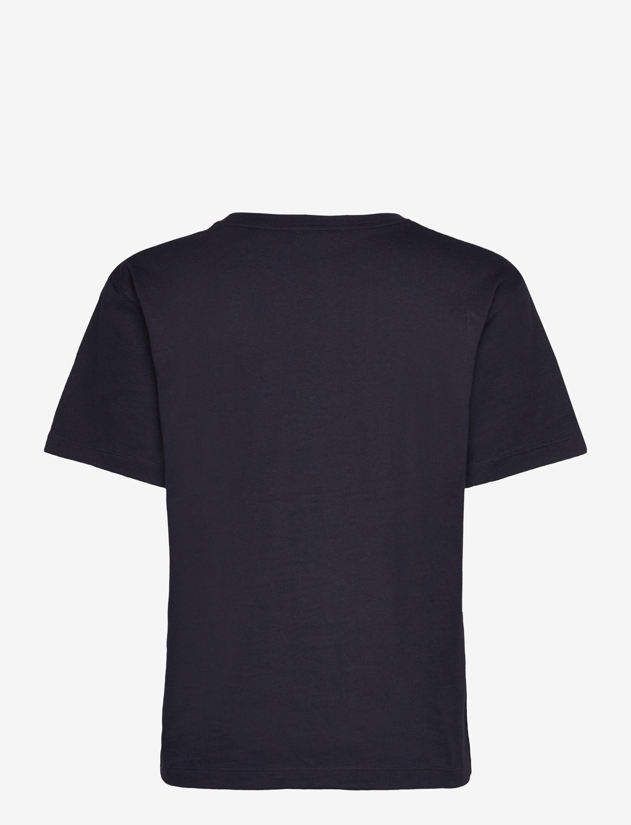 GANT - EMBROIDERED ANCHOR SS T-SHIRT - t-shirts - evening blue - 1
