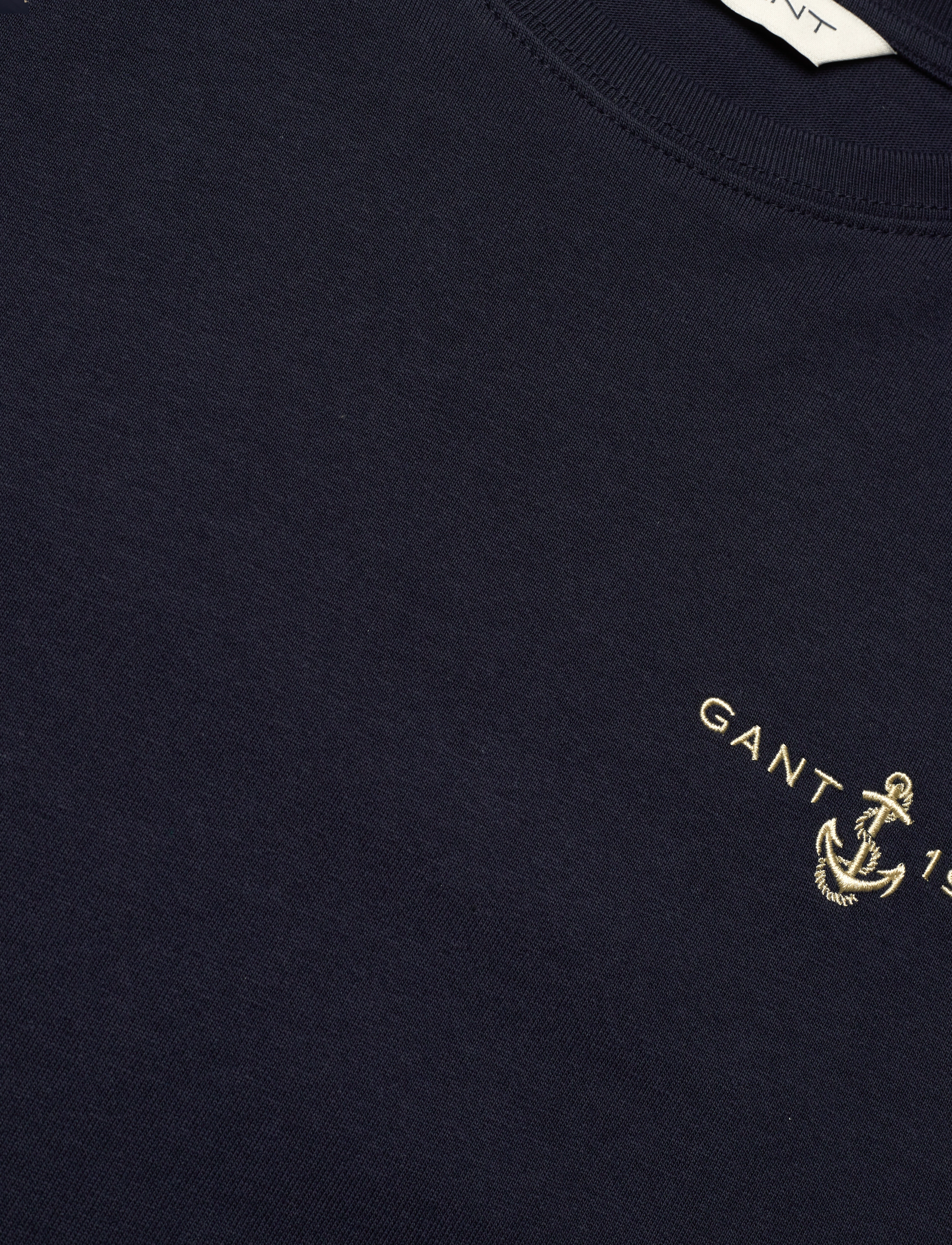 Gant - EMBROIDERED ANCHOR SS T-SHIRT - t-shirts - evening blue - 2