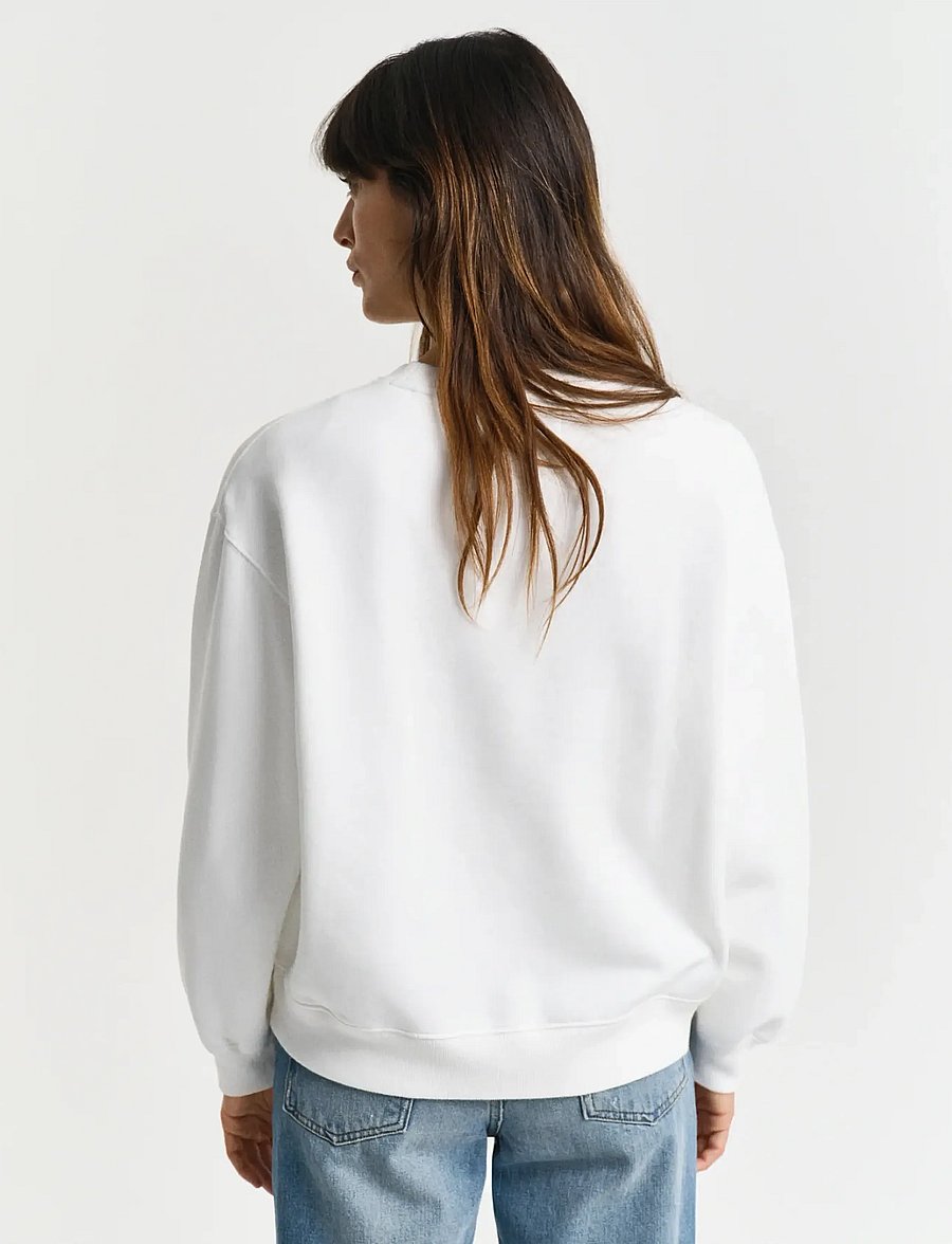 Gant - SHIELD USA C-NECK SWEAT - mados tendencijos - eggshell - 3