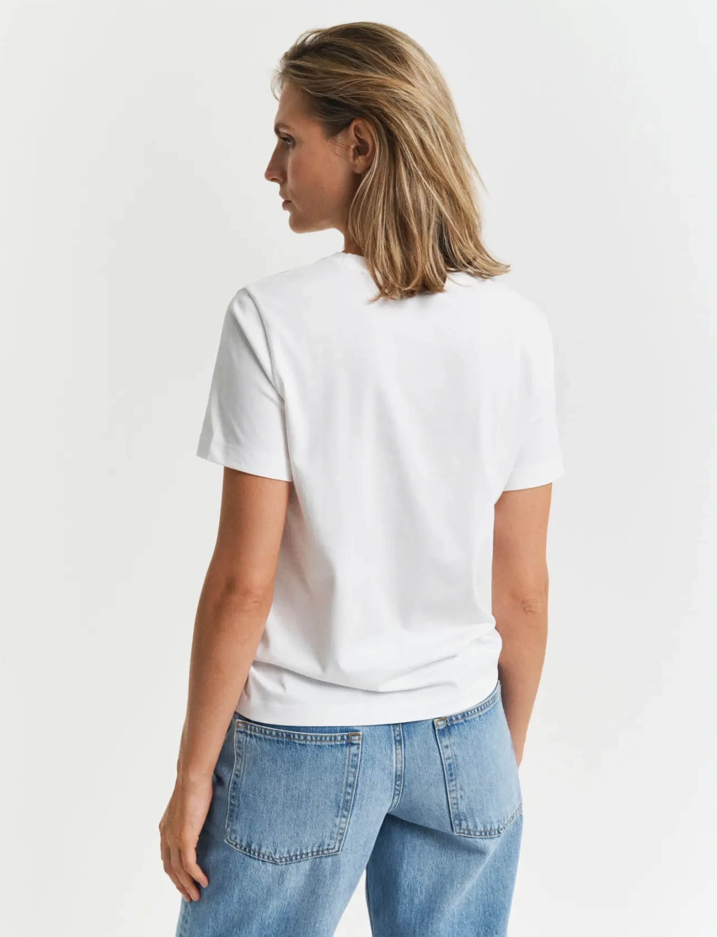 Gant - REG GRAPHIC SS T-SHIRT - t-shirts - eggshell - 3