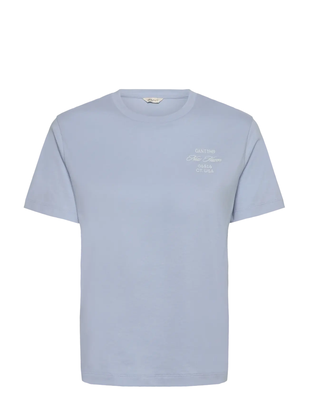 Gant REG GRAPHIC SS T-SHIRT - T-shirts & Tops - FRESH BLUE / blue