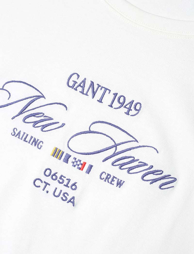 GANT - GRAPHIC SS T-SHIRT - t-shirts - eggshell - 2
