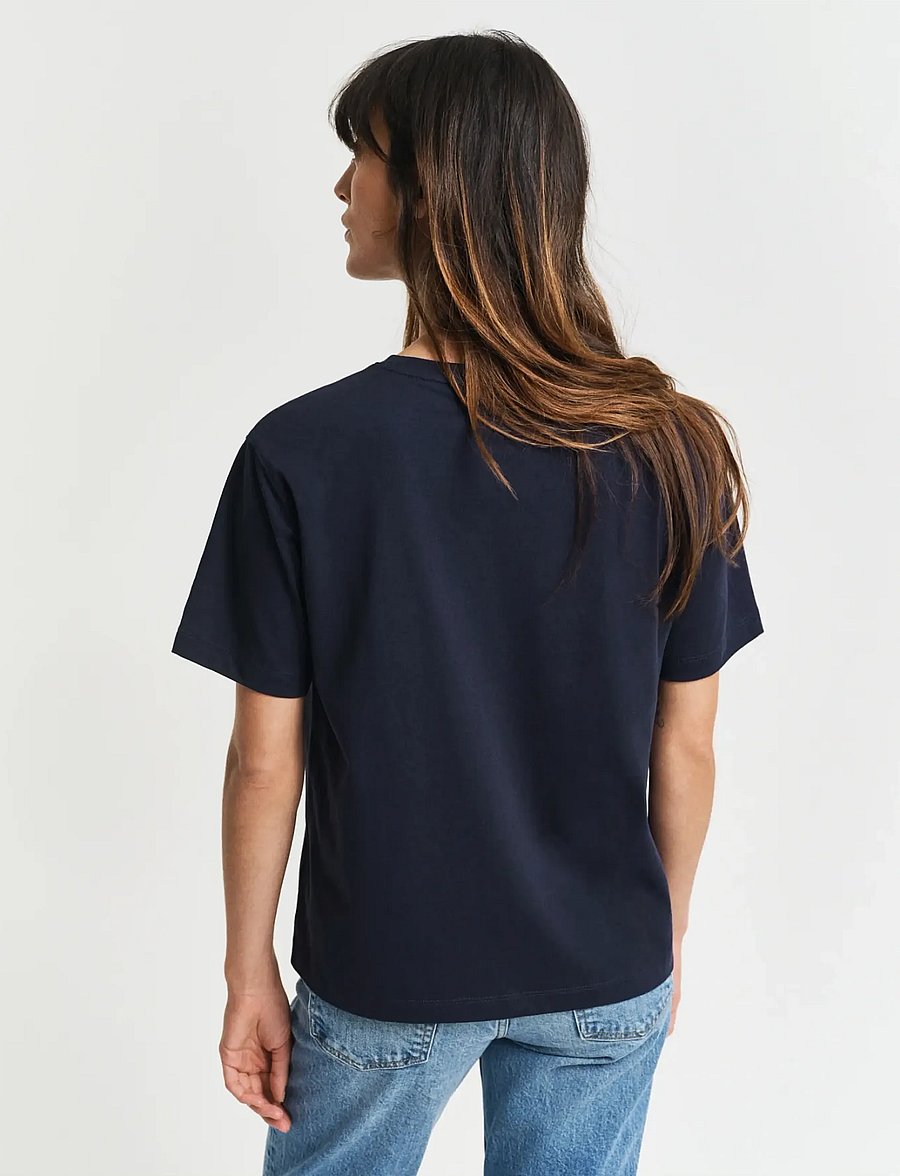 Gant - GRAPHIC SS T-SHIRT - t-shirts - evening blue - 3