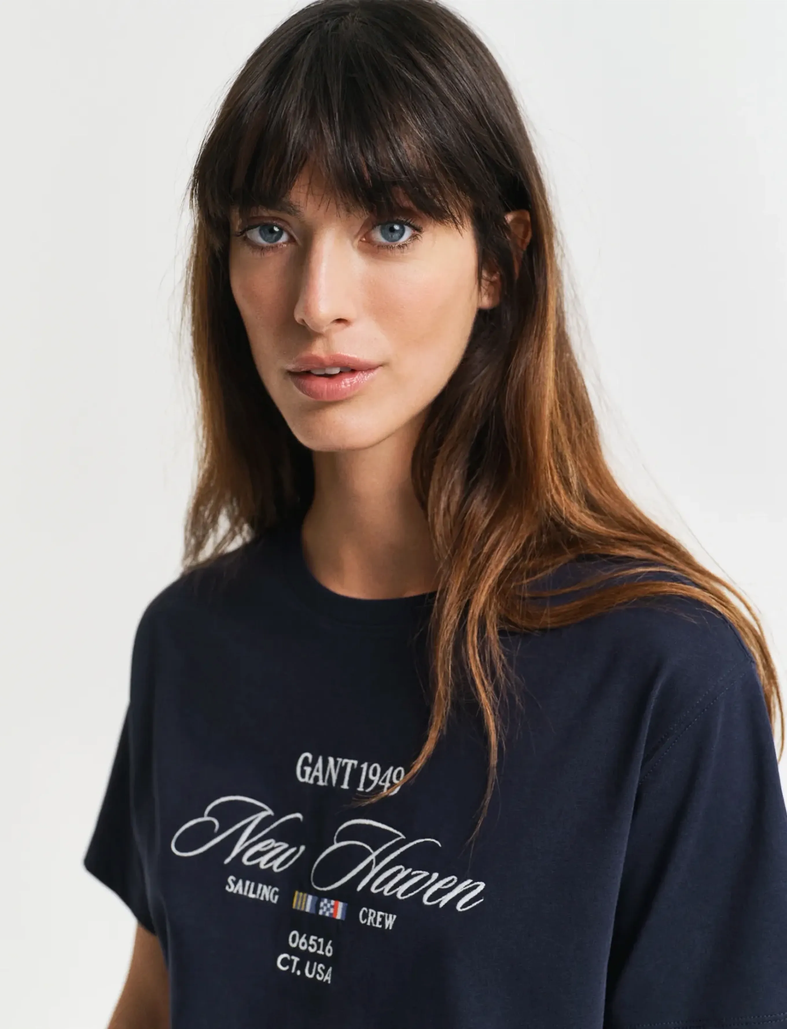 Gant - GRAPHIC SS T-SHIRT - t-shirts - evening blue - 4