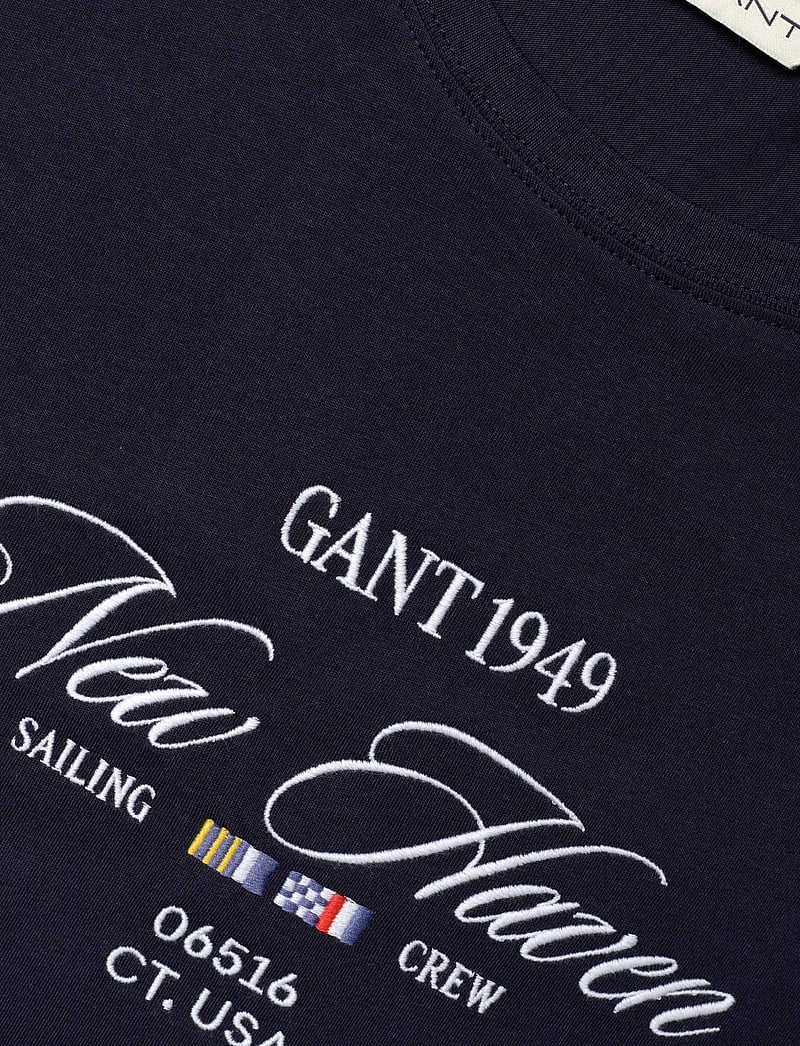 GANT - GRAPHIC SS T-SHIRT - t-shirts - evening blue - 2