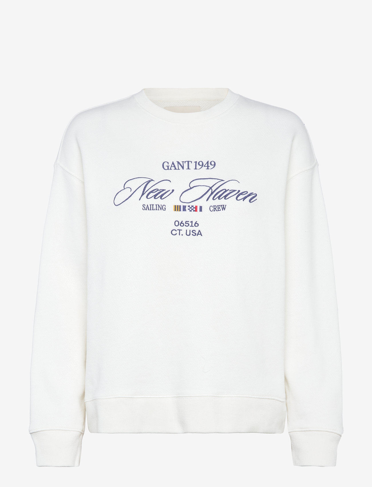 GANT - GRAPHIC C-NECK SWEAT - modetrends - eggshell - 0