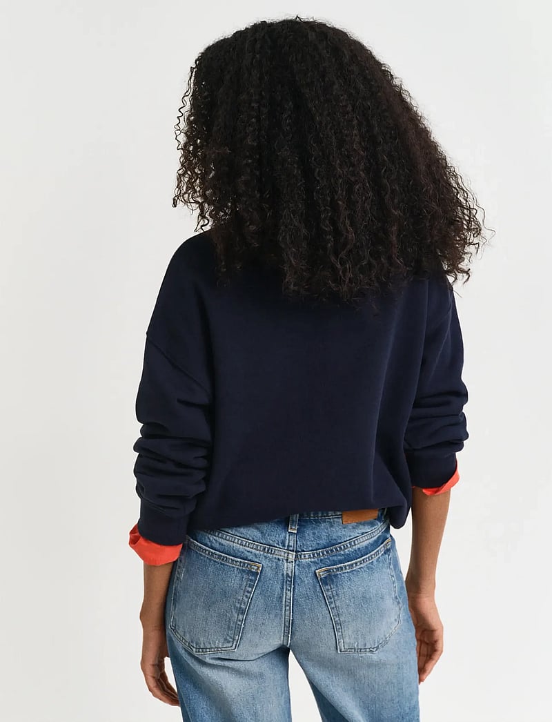 GANT - GRAPHIC C-NECK SWEAT - dressipluusid - evening blue - 3