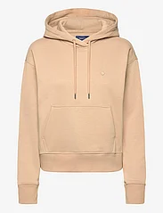 GANT - ICON G ESSENTIAL HOODIE - sweatshirts en hoodies - dark khaki - 0