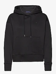 GANT - ICON G ESSENTIAL HOODIE - sweatshirts & hoodies - ebony black - 0