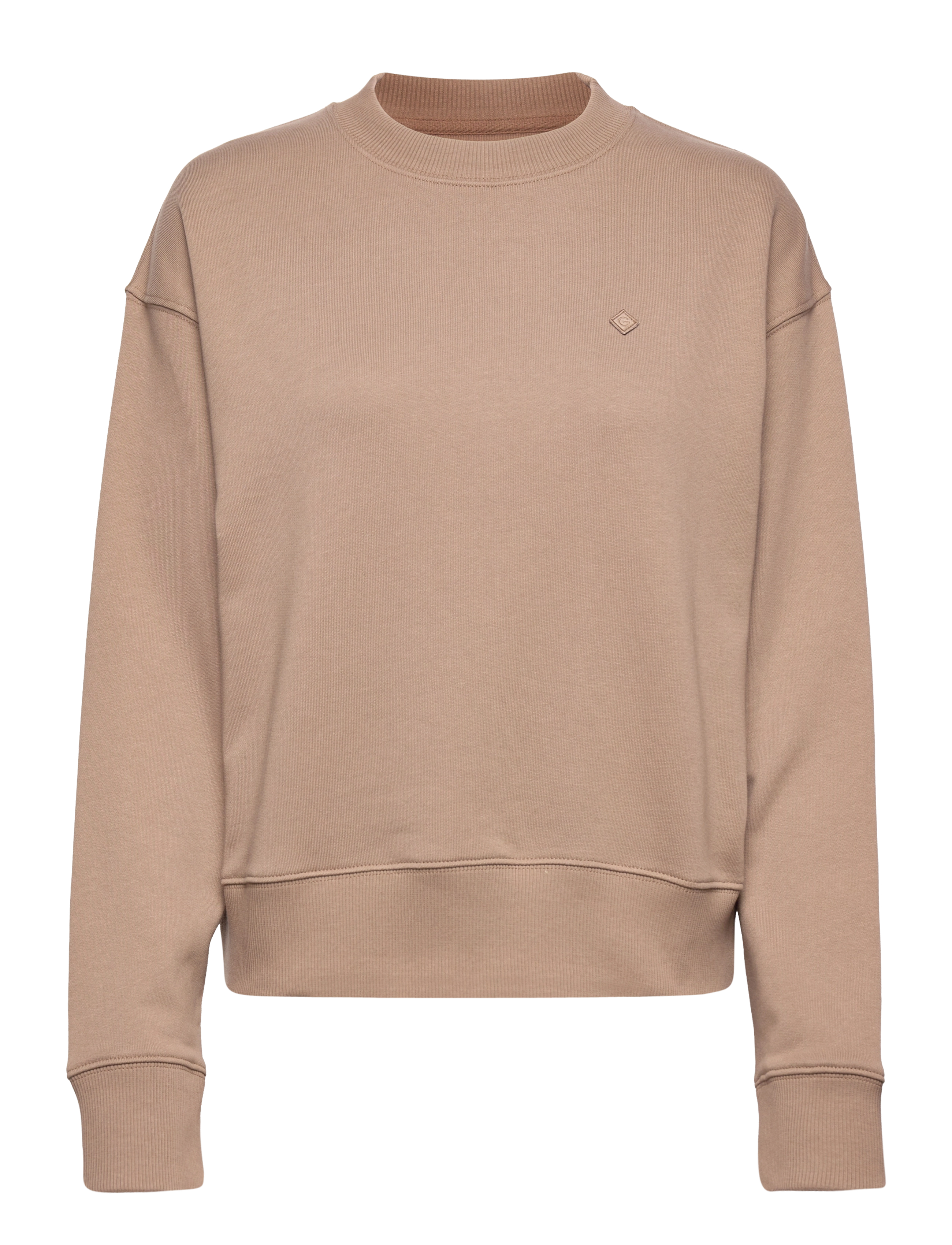 GANT D2. ICON G ESSENTIAL C-NECK SWEAT - Sweatshirts - WARM TAUPE / brown