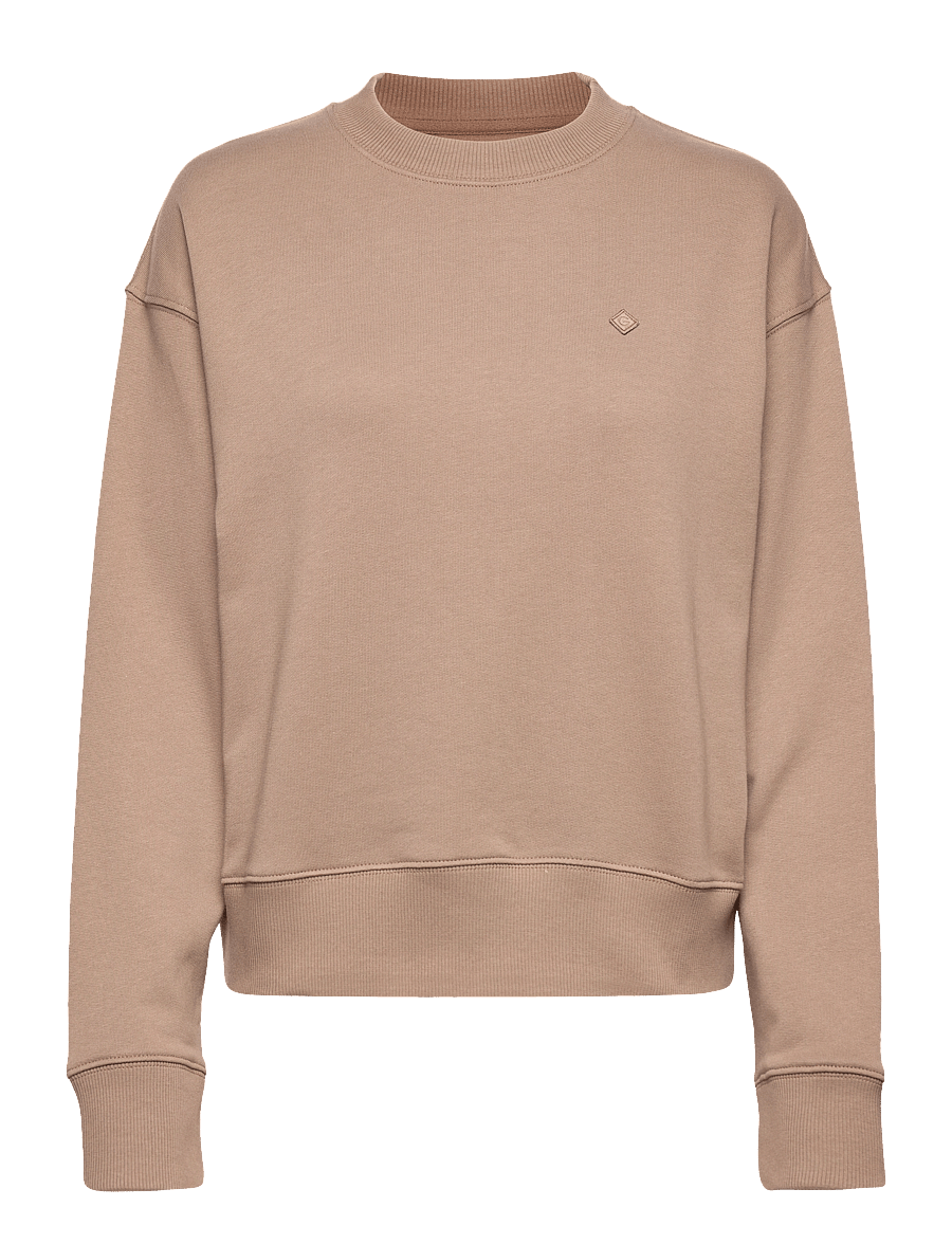 GANT - D2. ICON G ESSENTIAL C-NECK SWEAT - warm taupe - 0