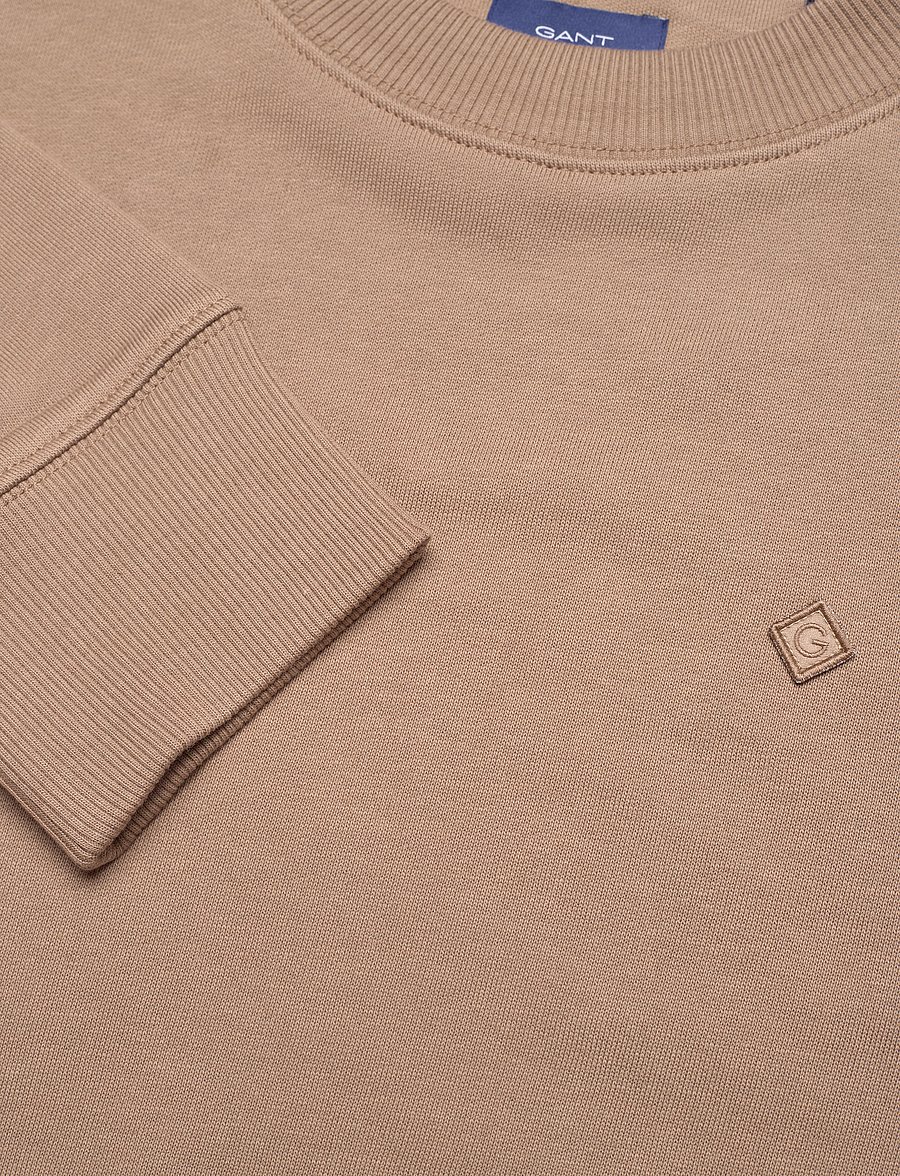 GANT - D2. ICON G ESSENTIAL C-NECK SWEAT - warm taupe - 3