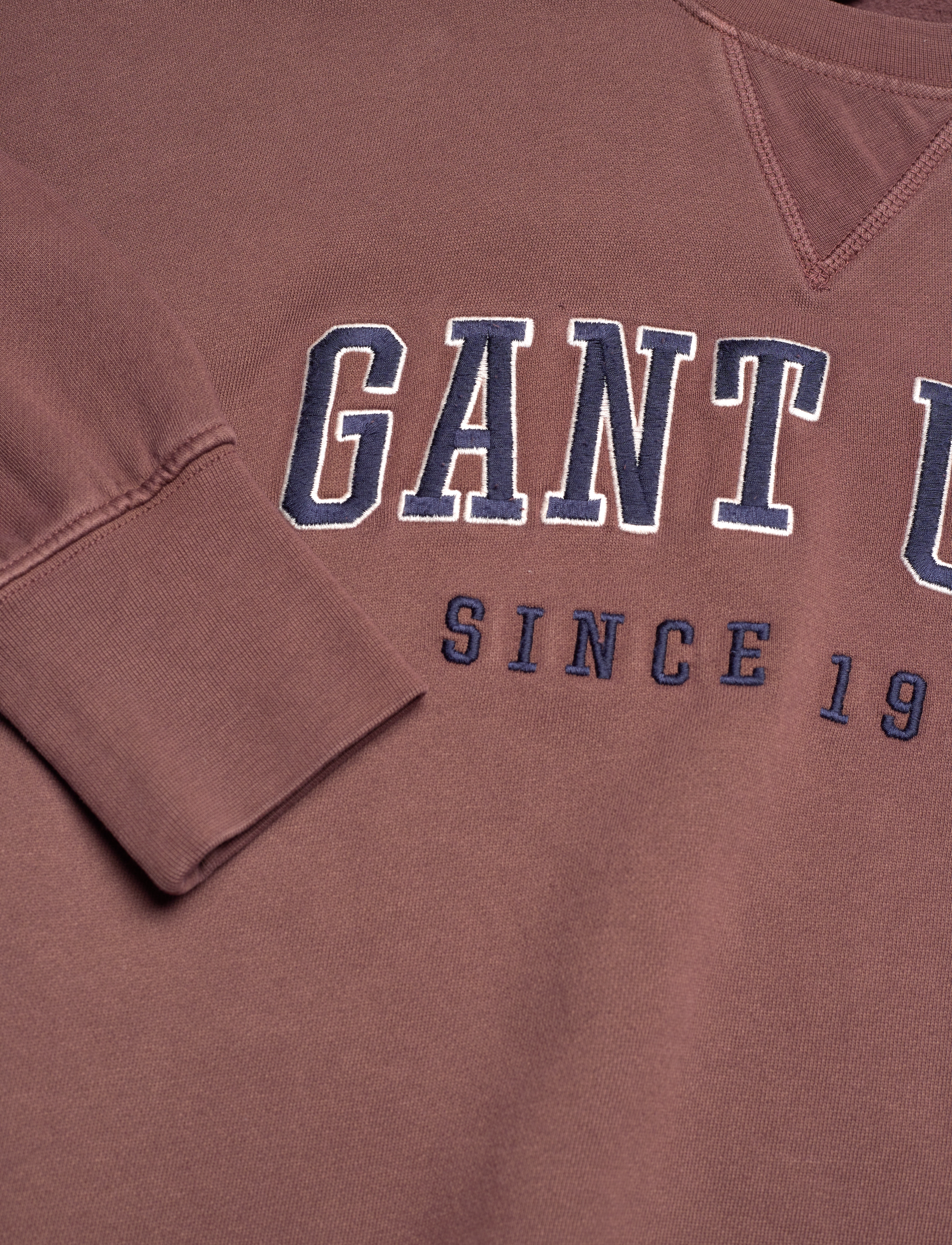 GANT - D1. GANT USA C-NECK - cocoa bean - 2