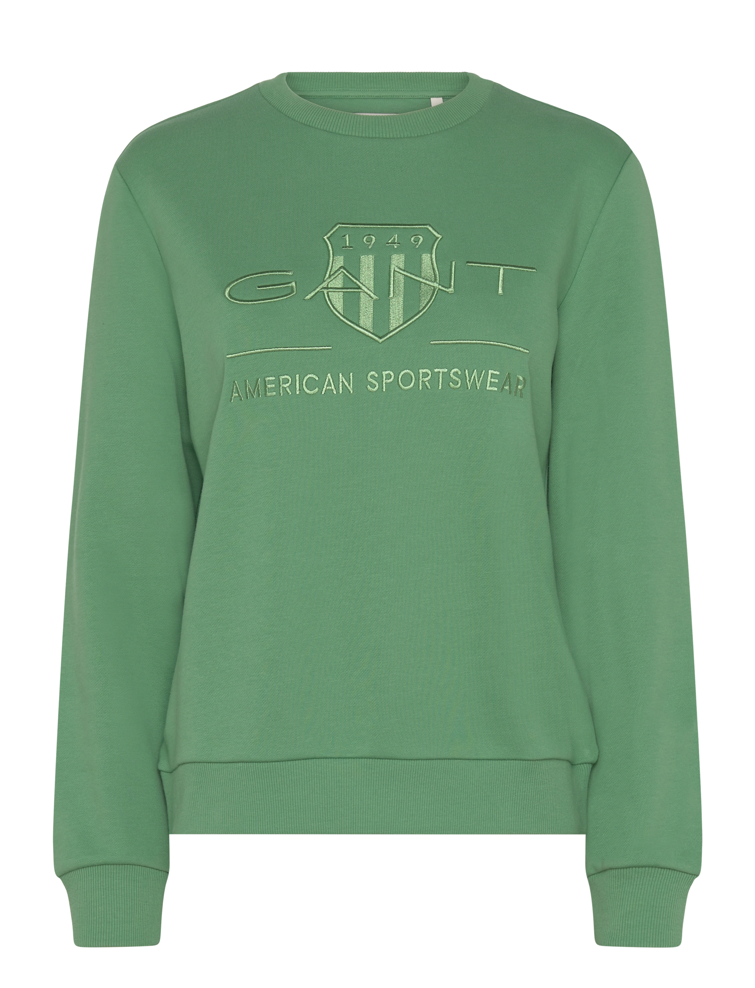 REG TONAL SHIELD C-NECK SWEAT - DUSTY GREEN