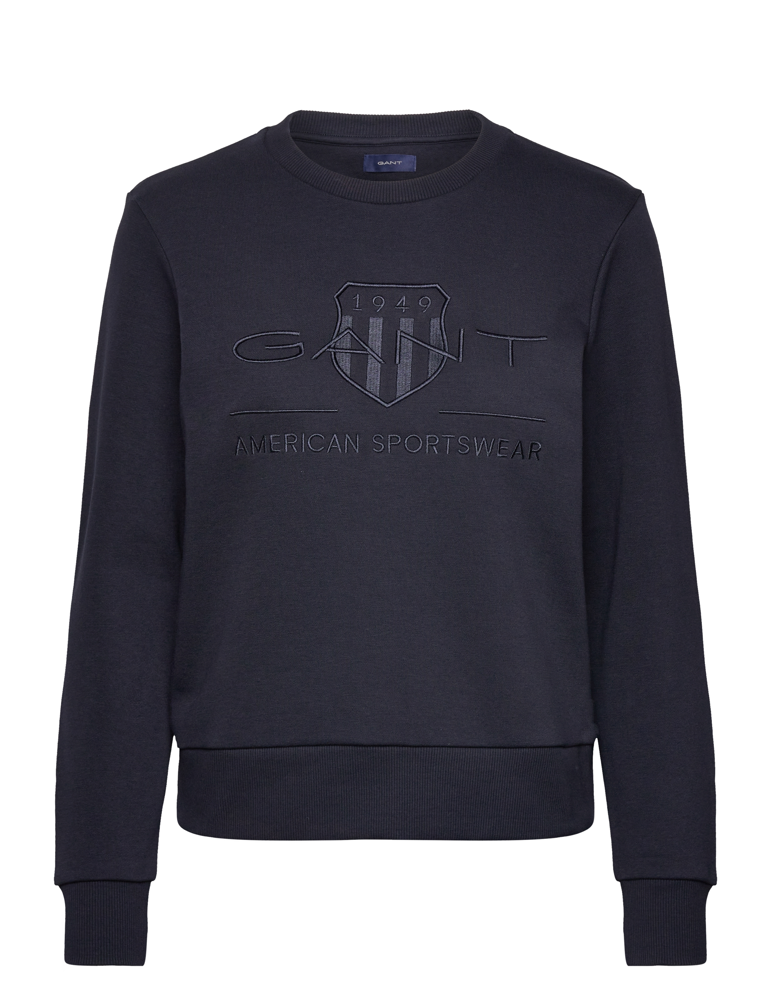 GANT Reg Tonal Shield C-Neck Sweat Navy - M - Damen
